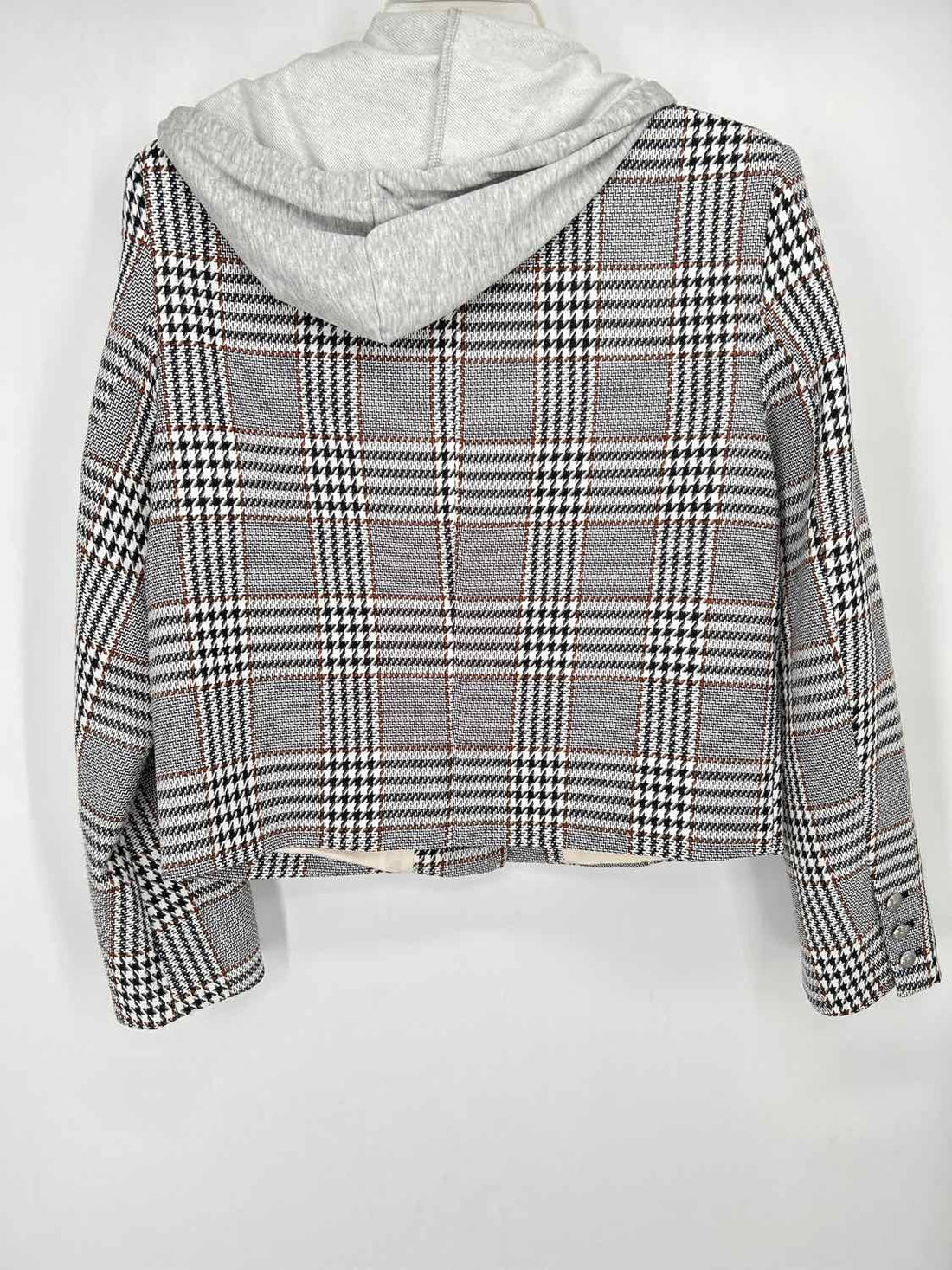 Evereve Size M Gray Plaid Jacket