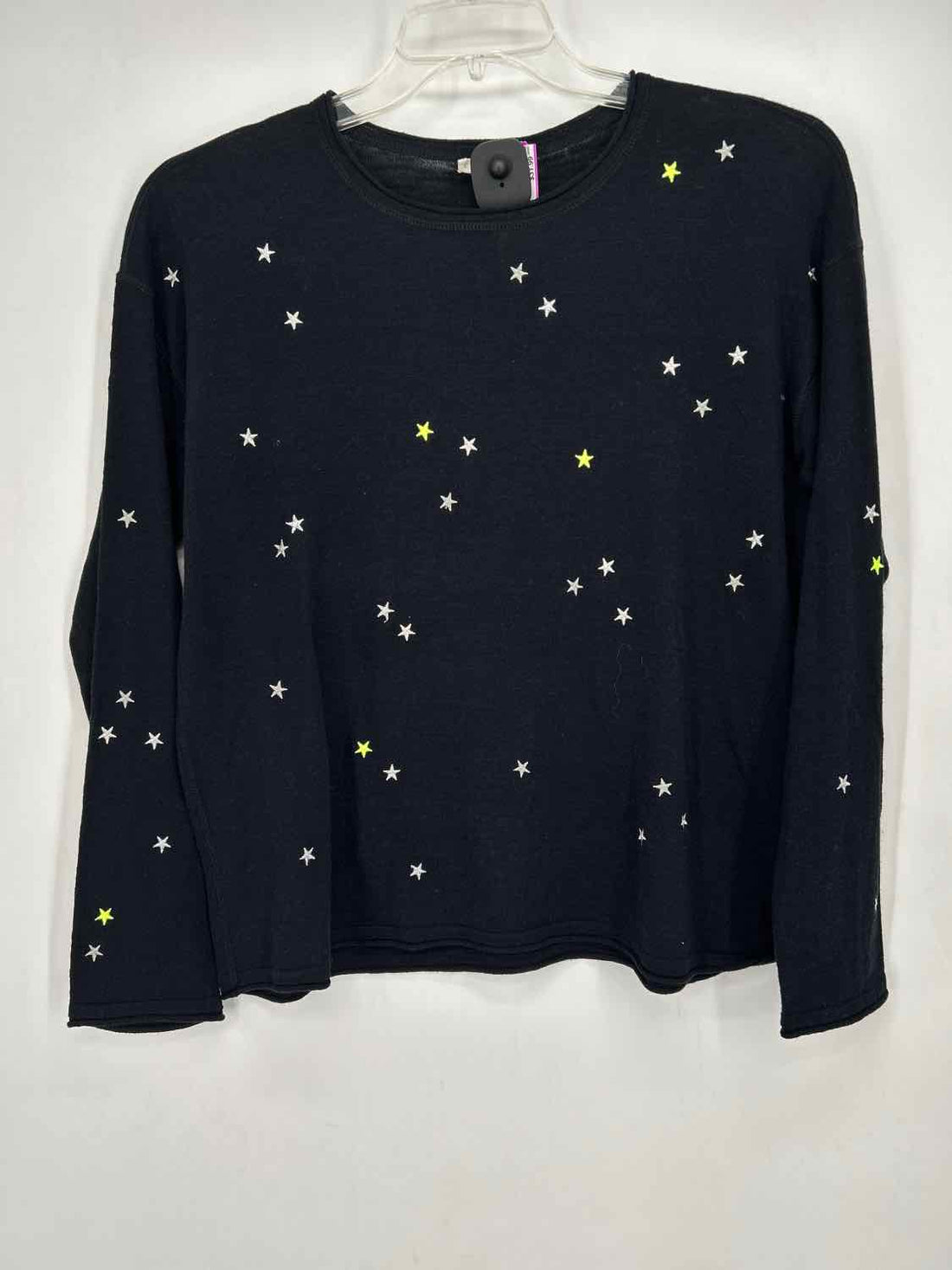 Lisa Todd Size M Dark Navy Embroidered Long Sleeve