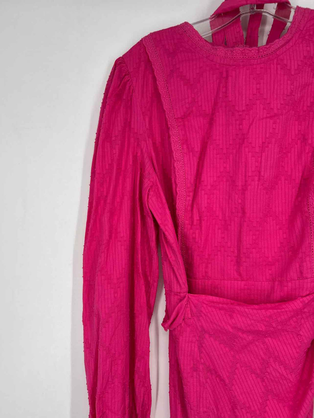 J Crew Size M Hot Pink Long Sleeve Dress