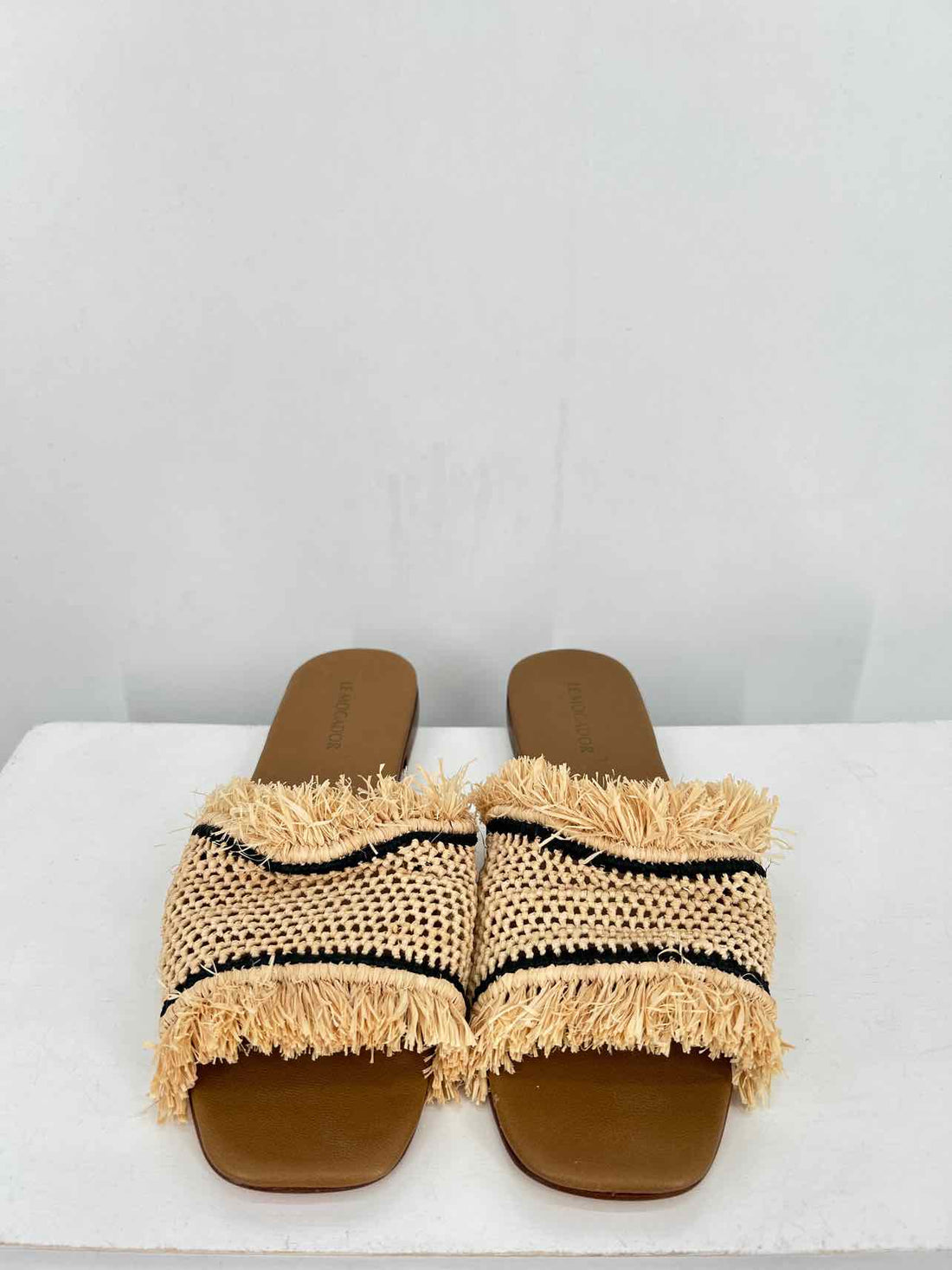 Le Mogador Women Size 39 (8.5-9) Raffia Slides