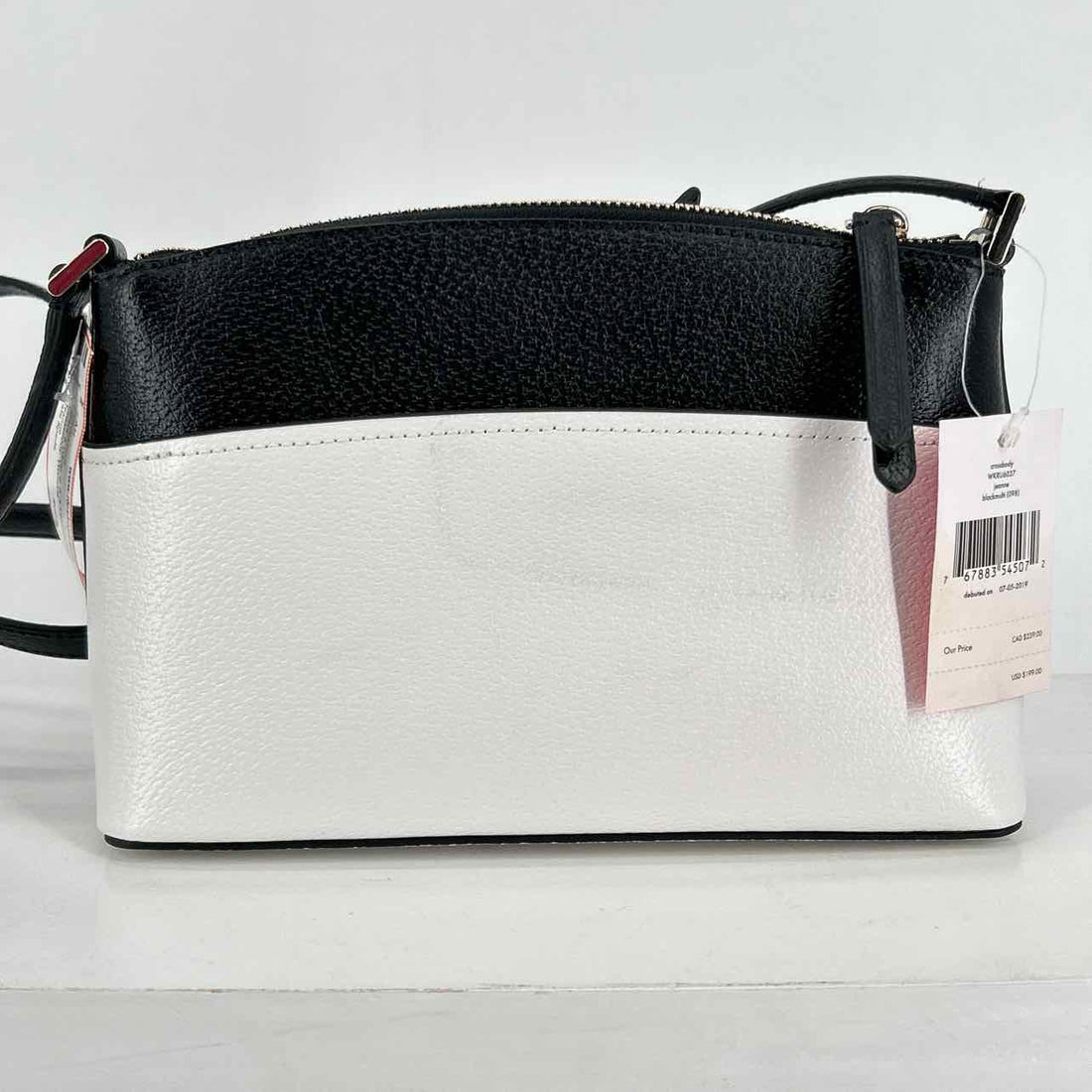Kate Spade Black & White Leather NWT Crossbody