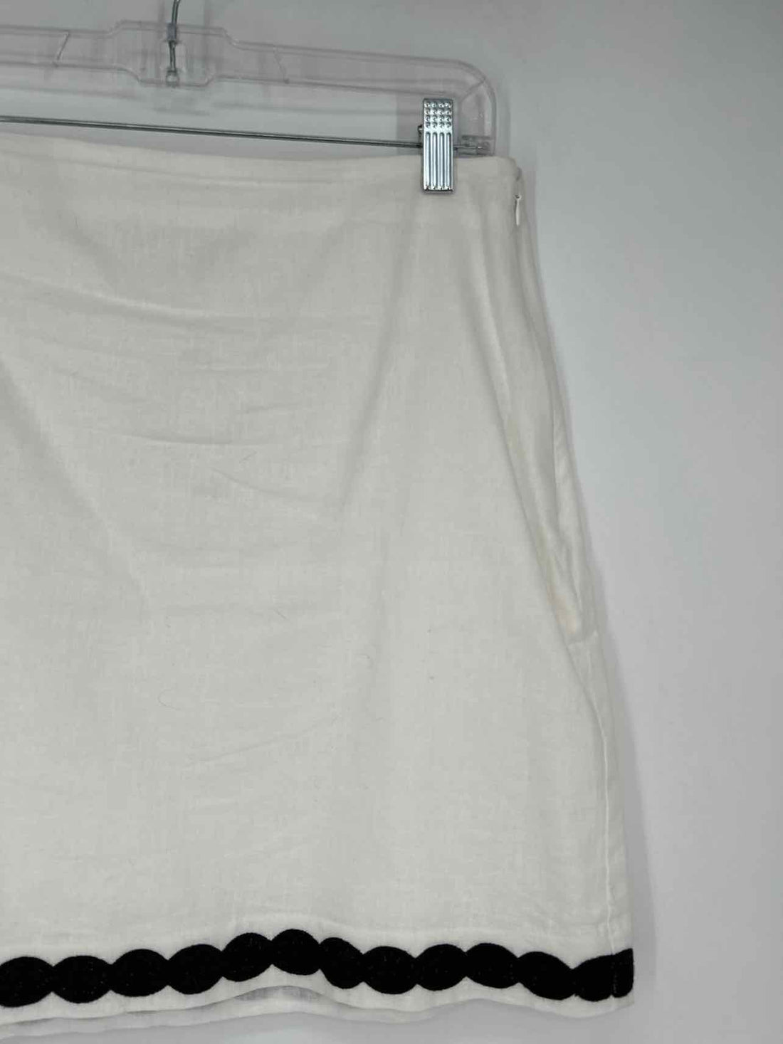 Loft Size 8 White & Black Linen/Cotton Skirts