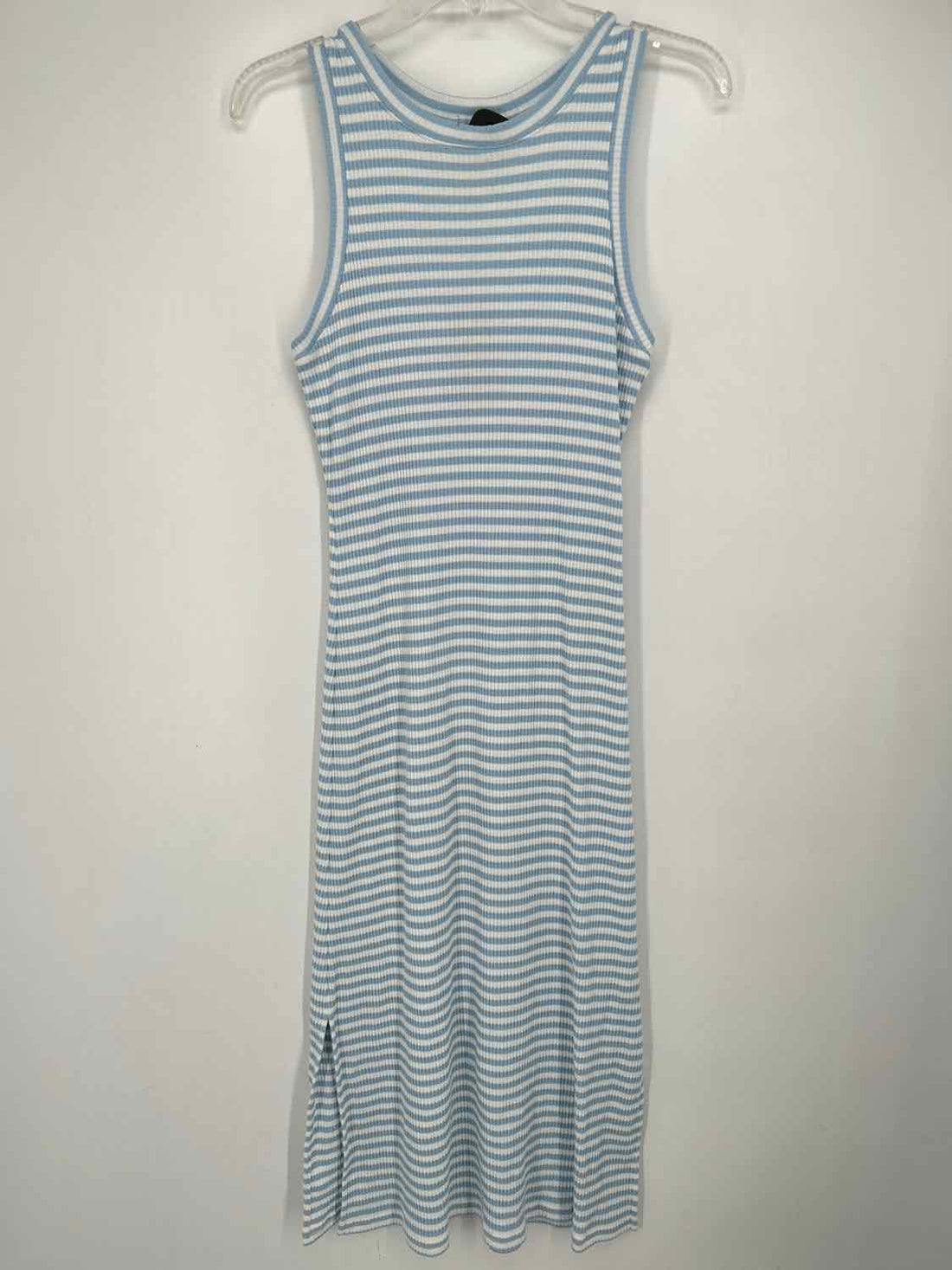 Rails Size S White & Blue Striped Sleeveless Dress