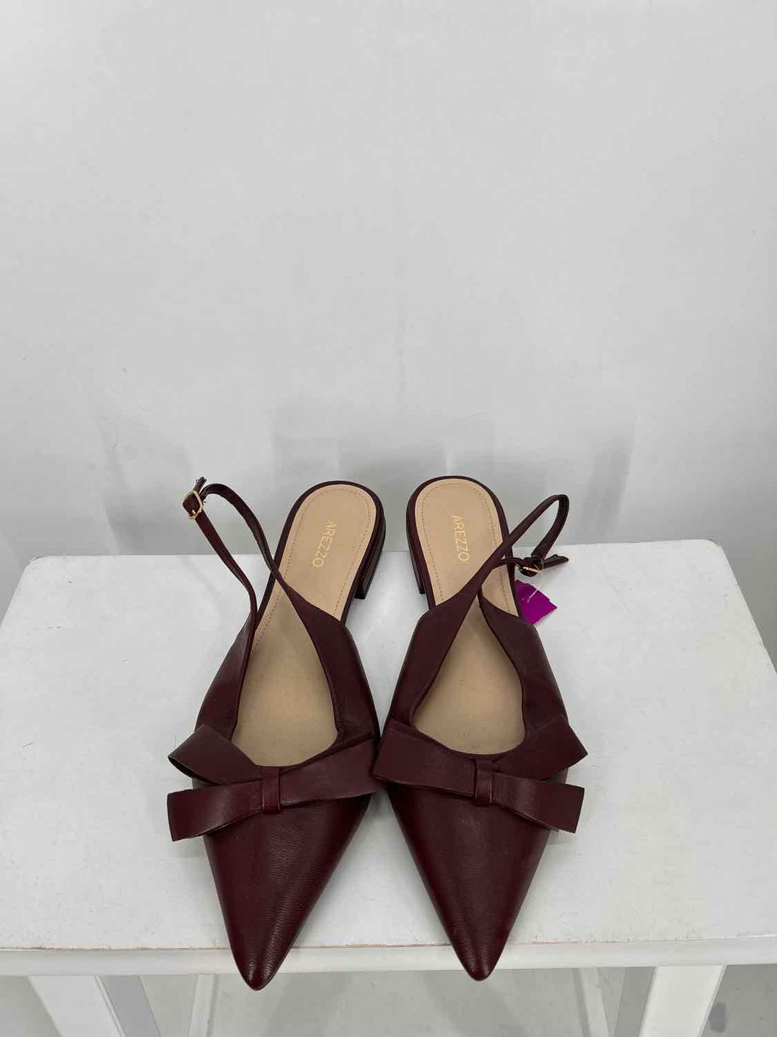 Arezzo Women Size 8.5 Burgundy NWT Flats