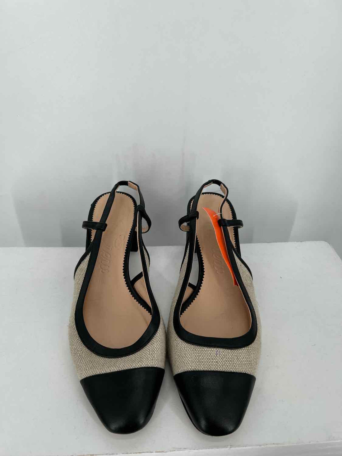 J Crew Women Size 7 Canvas & black Heels