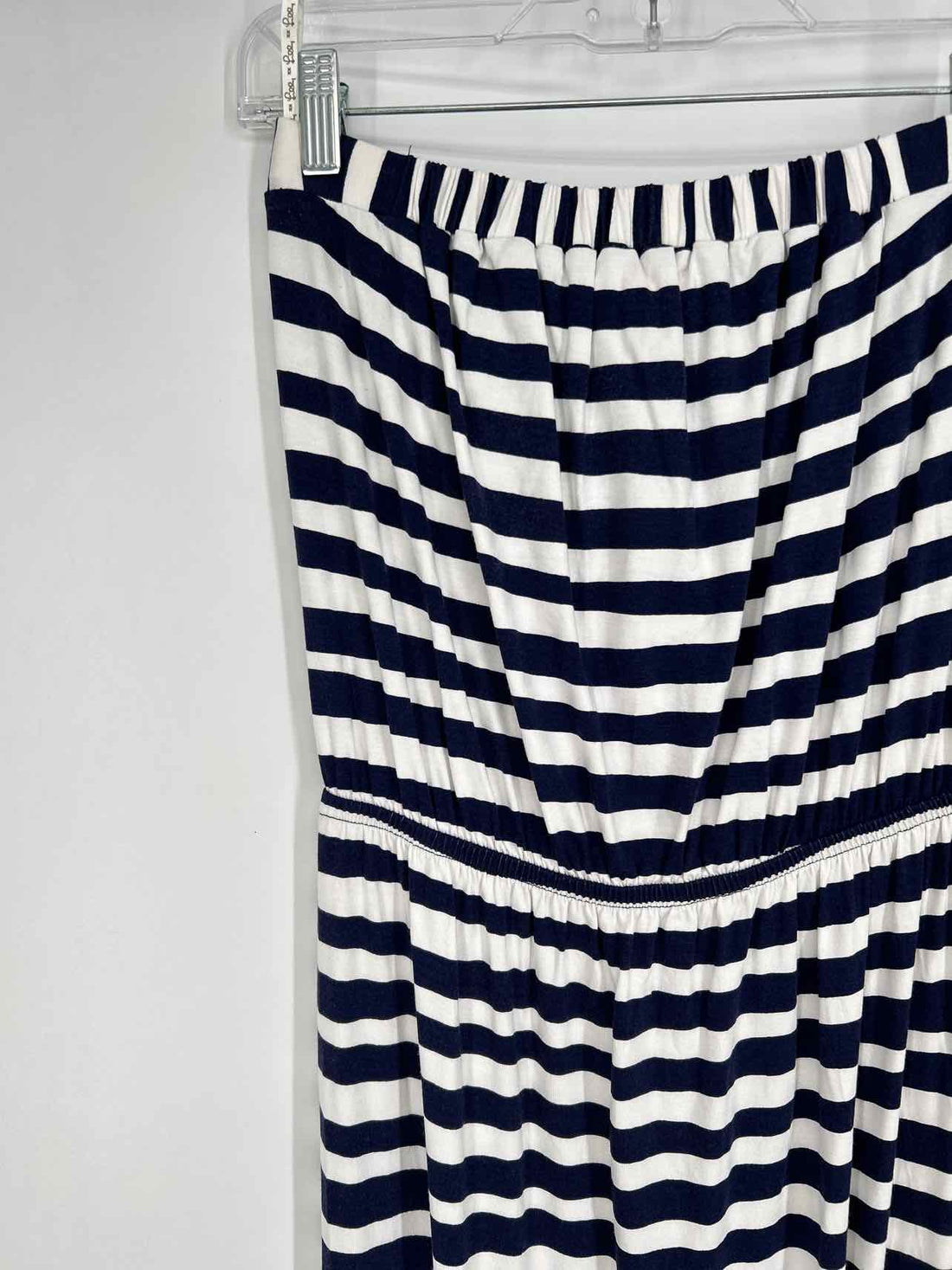 Lilly Pulitzer S Navy & White Striped Strapless Lilly Pulitzer Dress