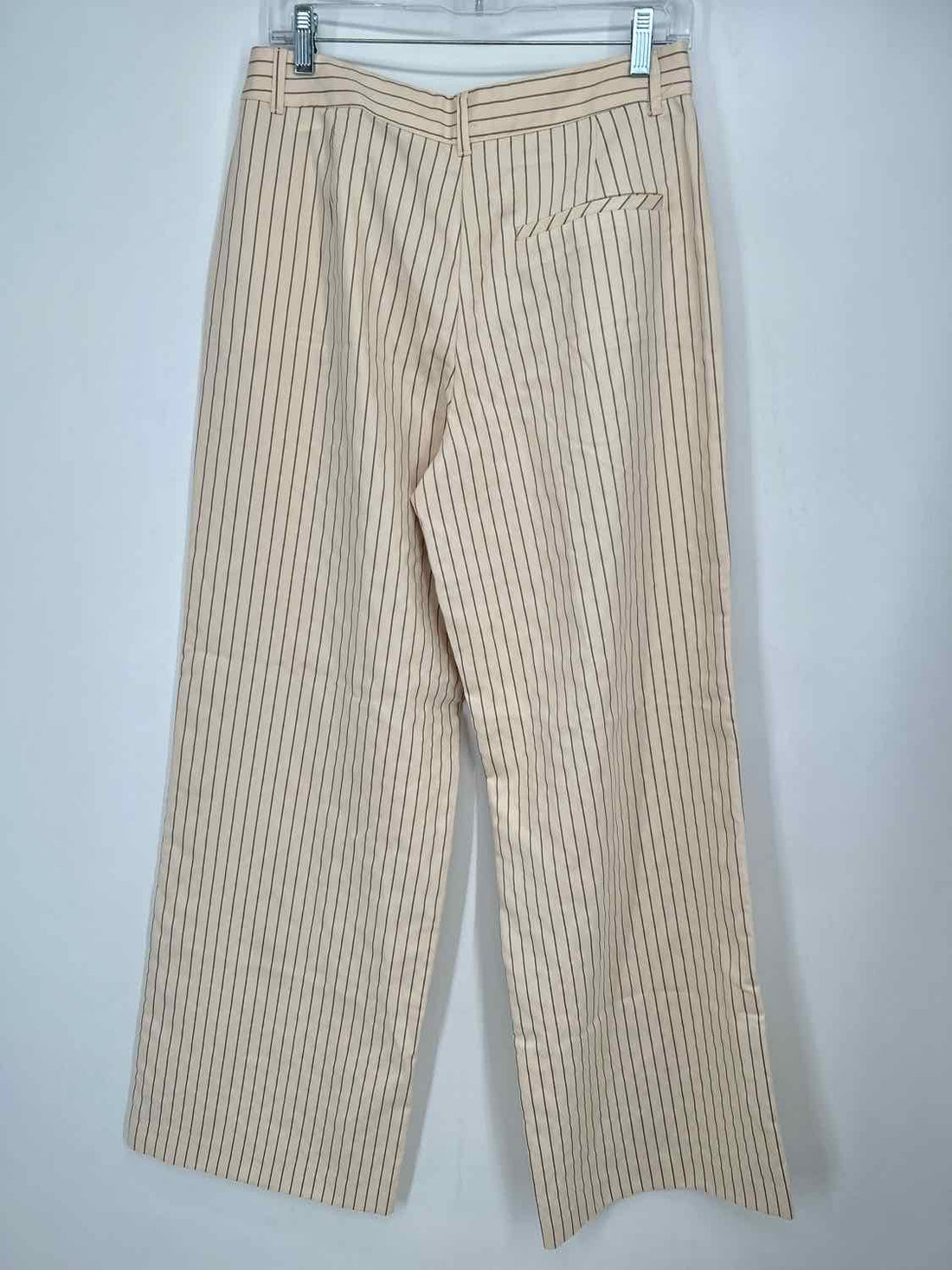 Zara Size M Cream Stripe Pants