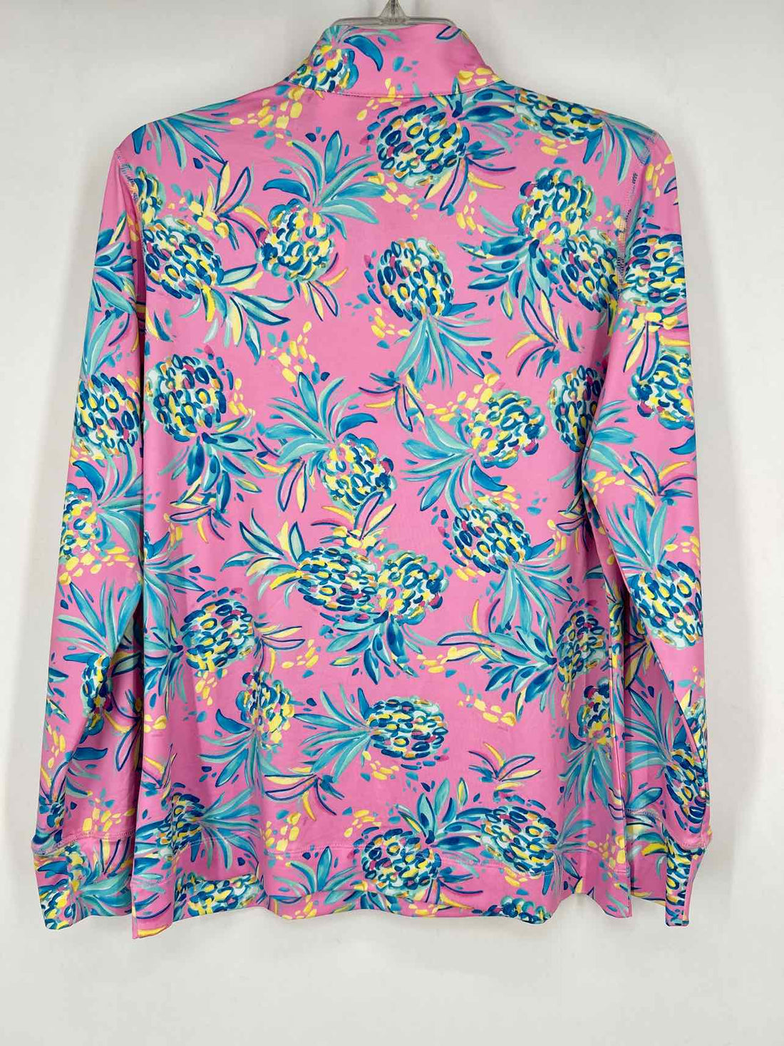 Stella Parker Size M Pink & Blue Print Long Sleeve Active Tops
