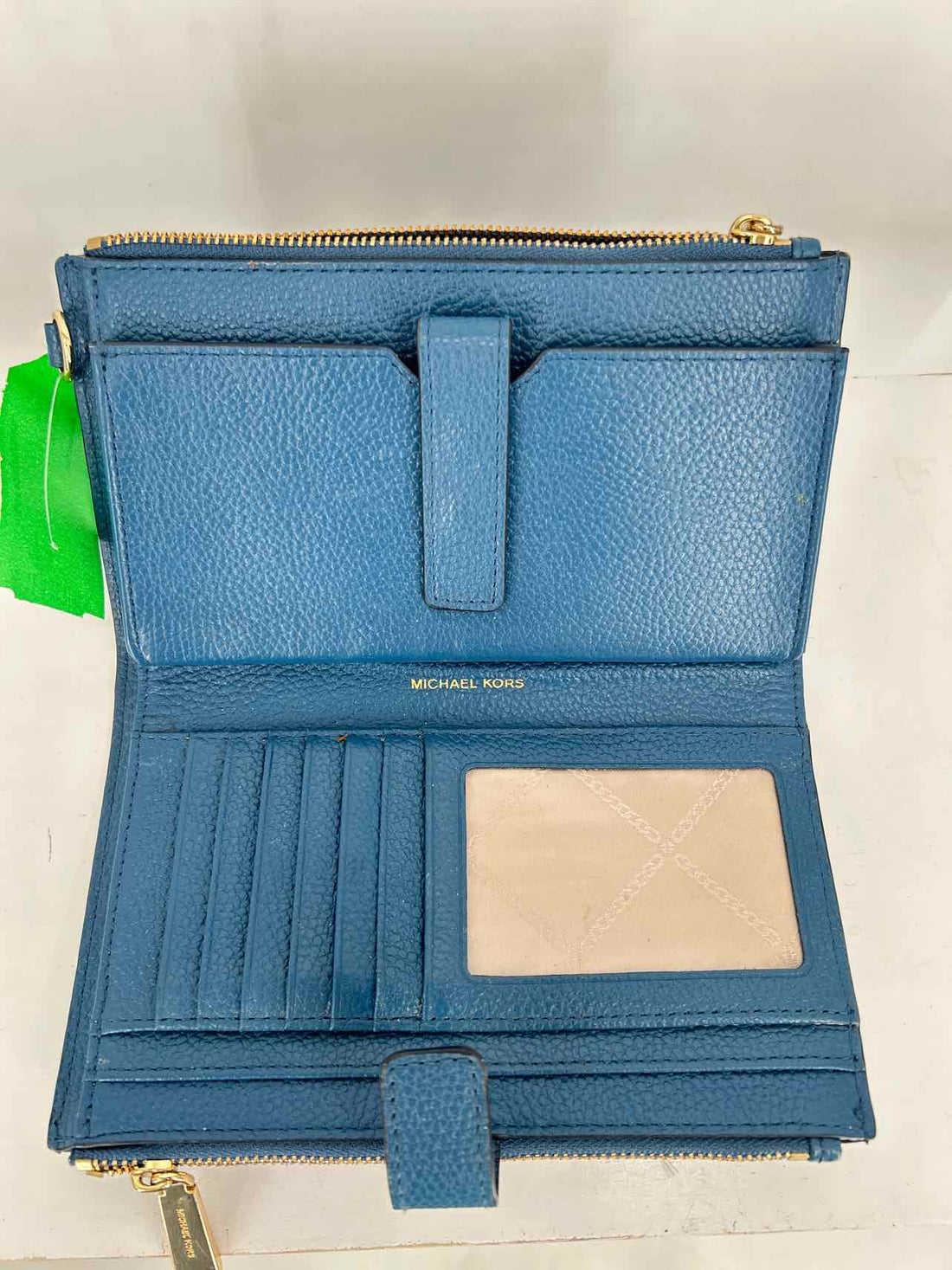 Michael Kors Navy Leather Pre Owned Wallet