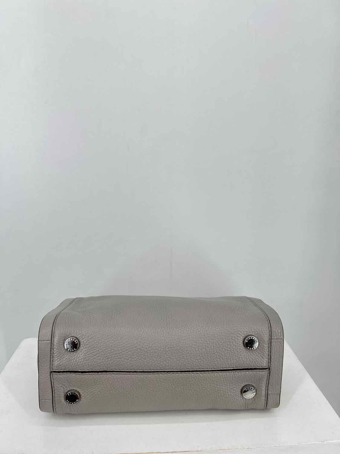 Michael Kors Gray Pebbled Leather Shoulder