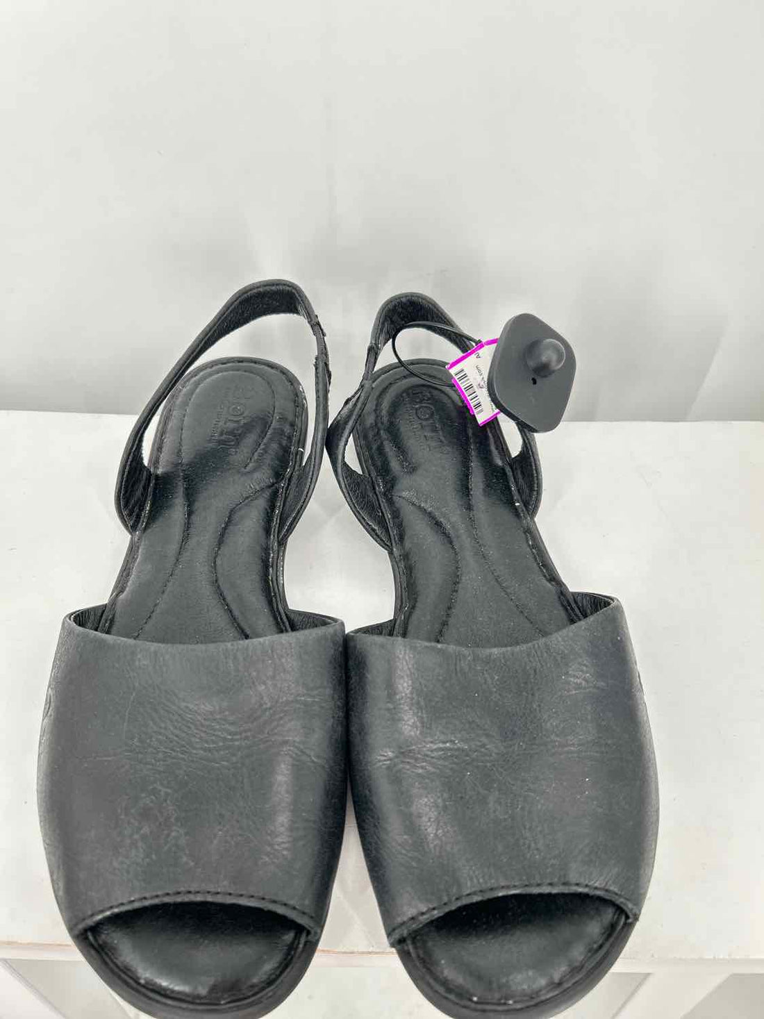 b.o.c Women Size 10 Black Genuine Leather Sandals
