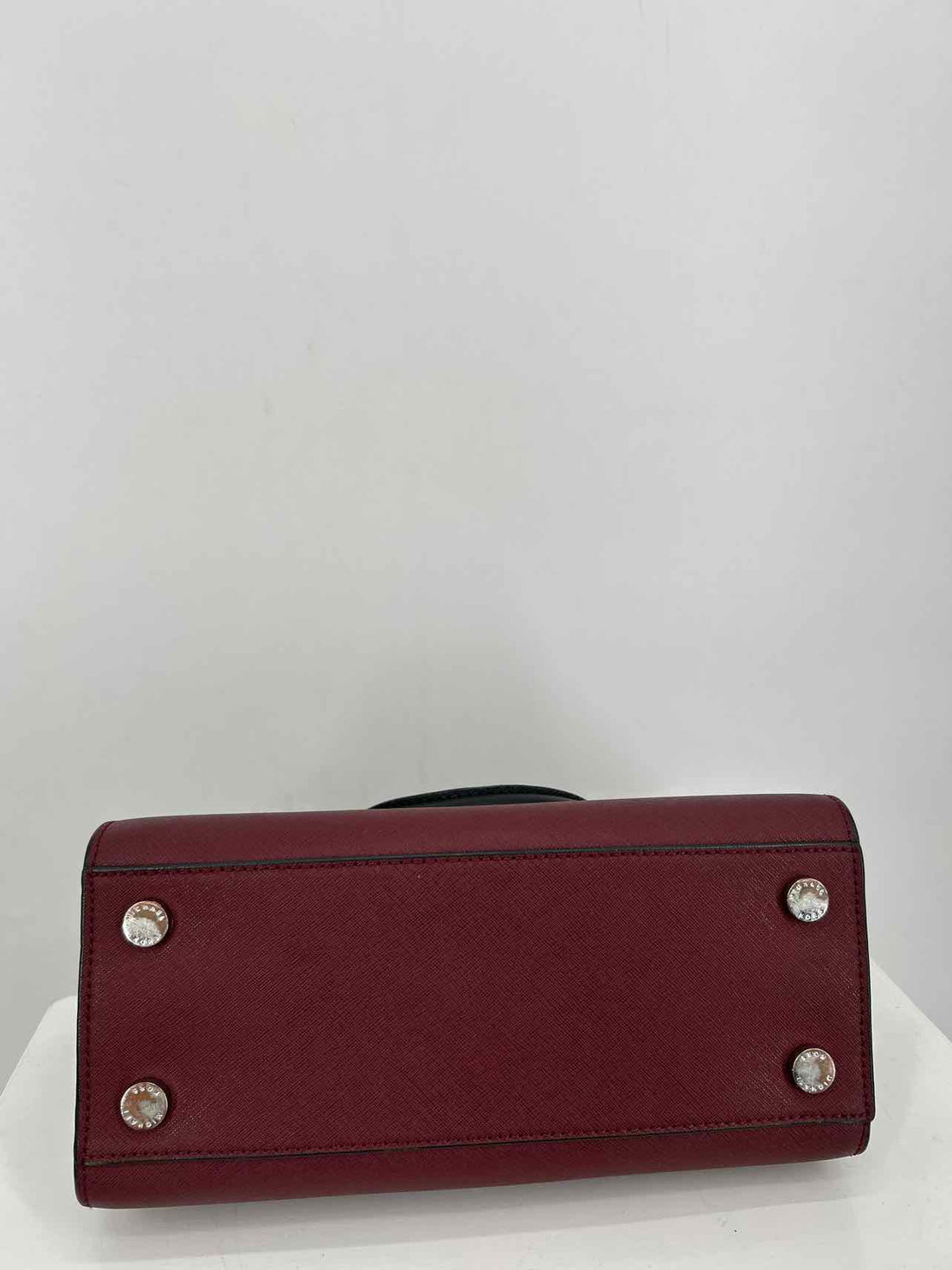 Michael Kors Maroon Saffiano Leather Crossbody