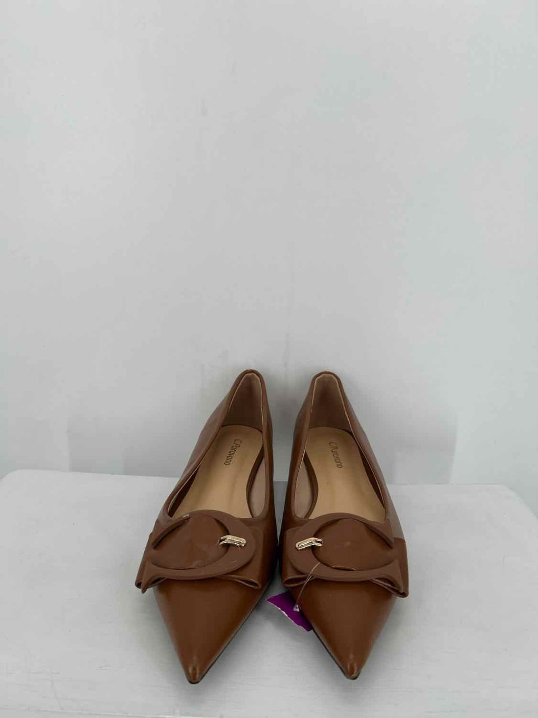 C. Paravano Women Size 38 Brown Flats