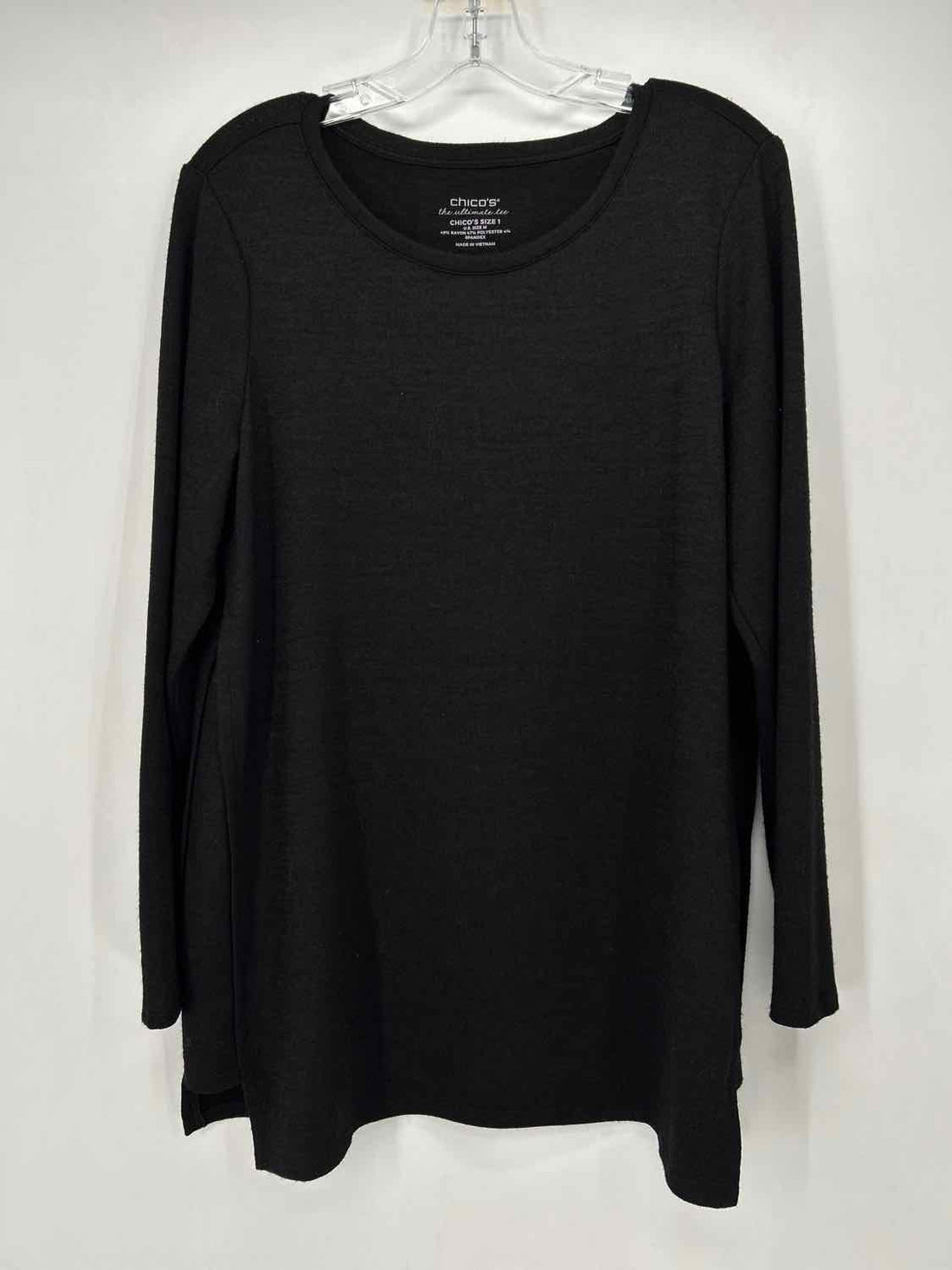 Chicos Size 1(M) Black Sweater