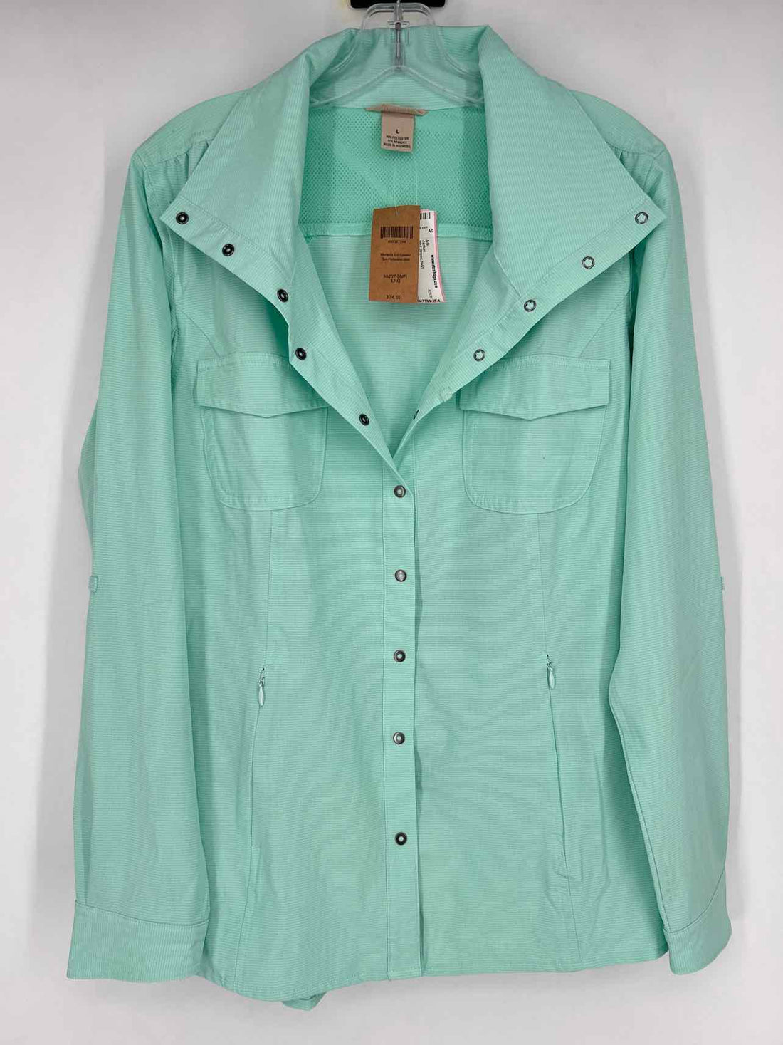 Deluth Trading Size L Mint Striped NWT Jacket