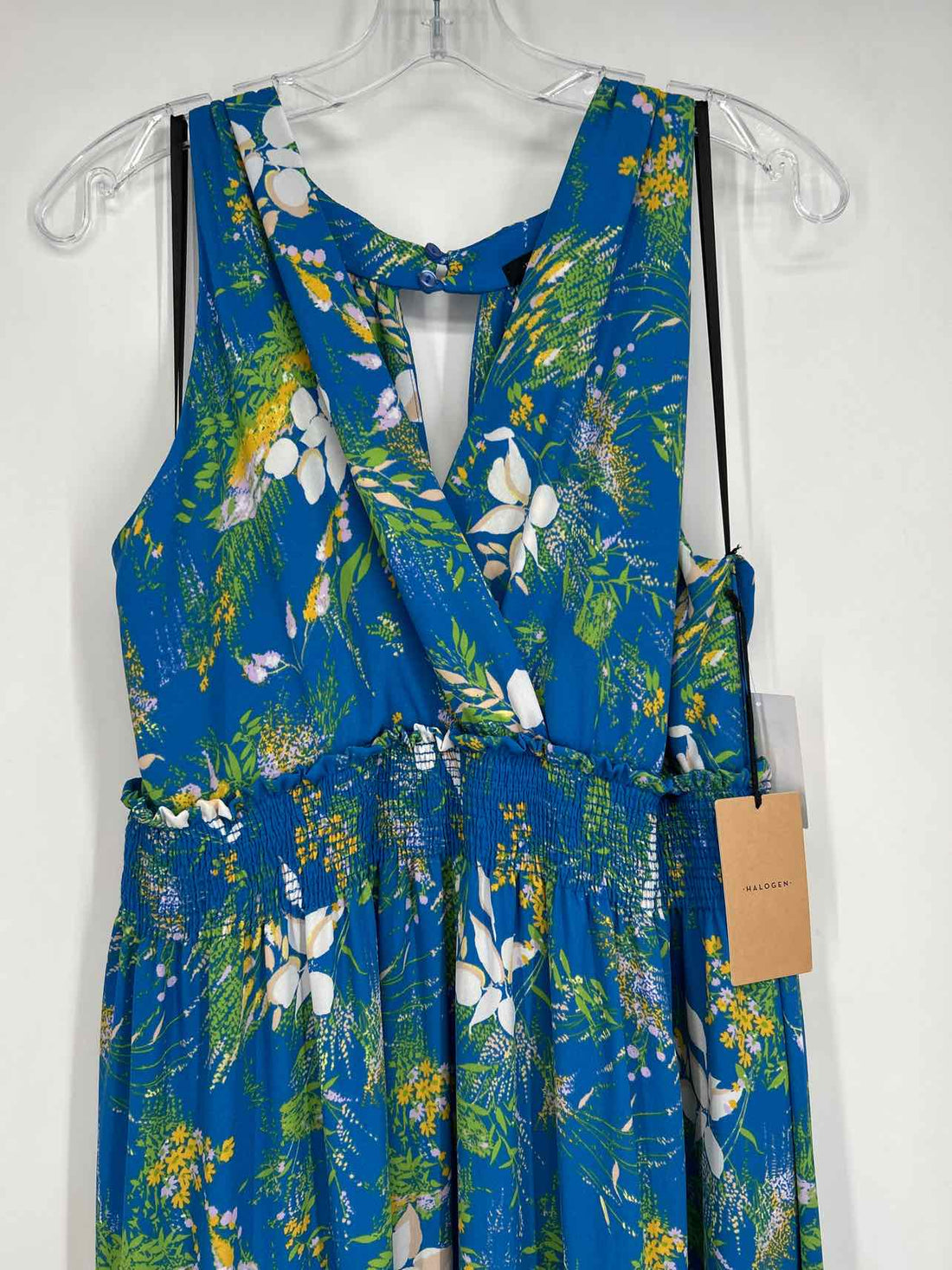 Halogen Size XL Blue Floral NWT Maxi