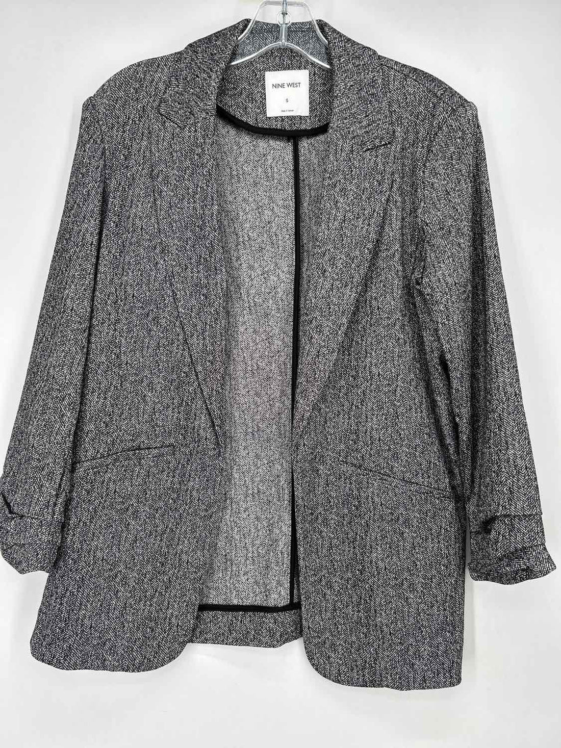 Nine West Size S Black & White Blazer