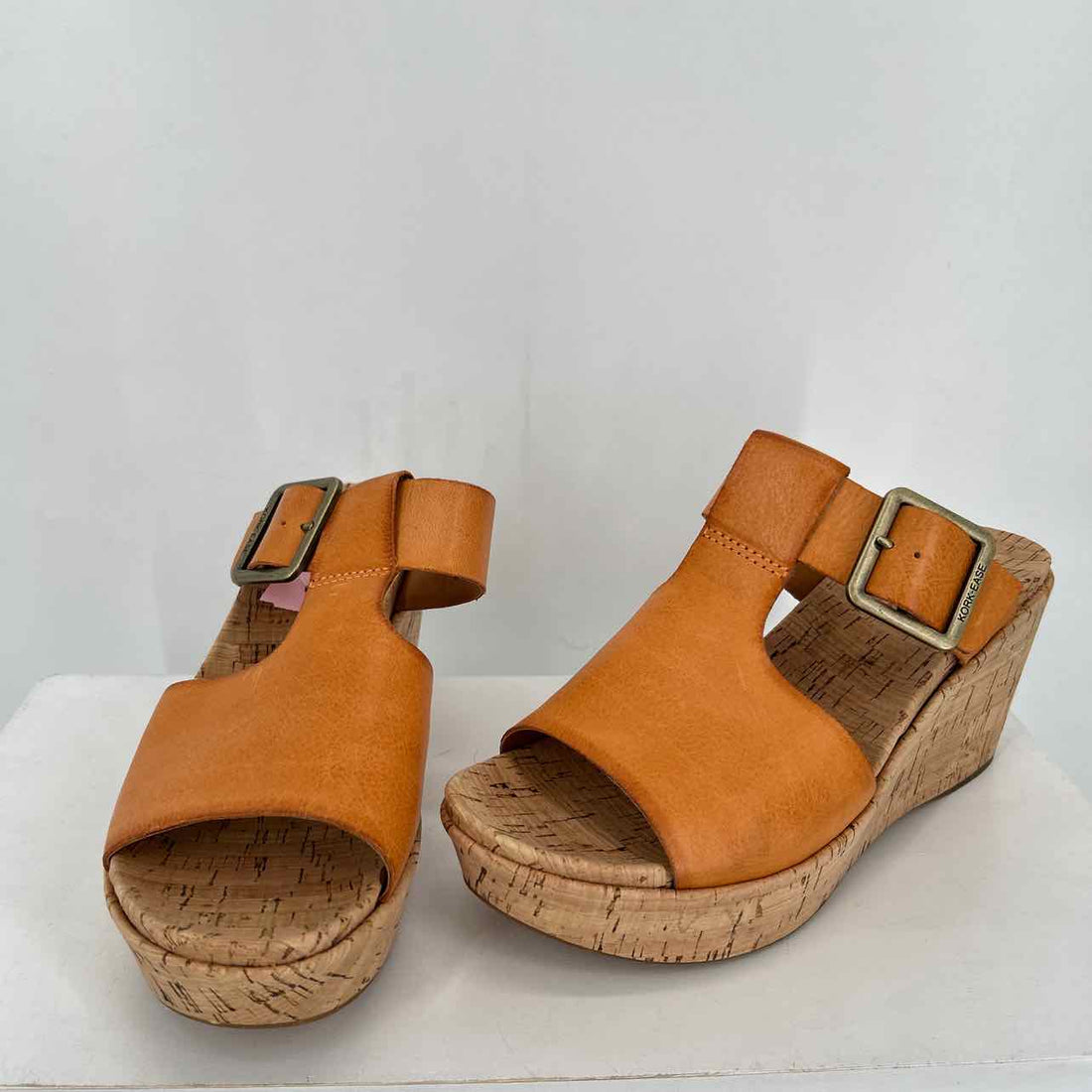 Kork Ease Women Size 10 Cognac Cork Wedges
