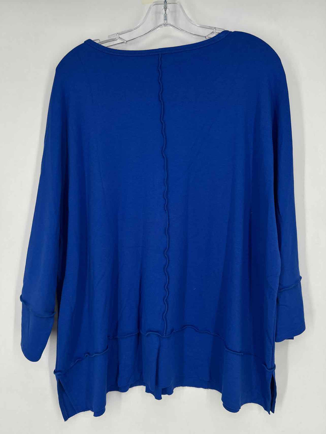 Jones New York Size 3X Cobalt Blue Long Sleeve Top/Blouse