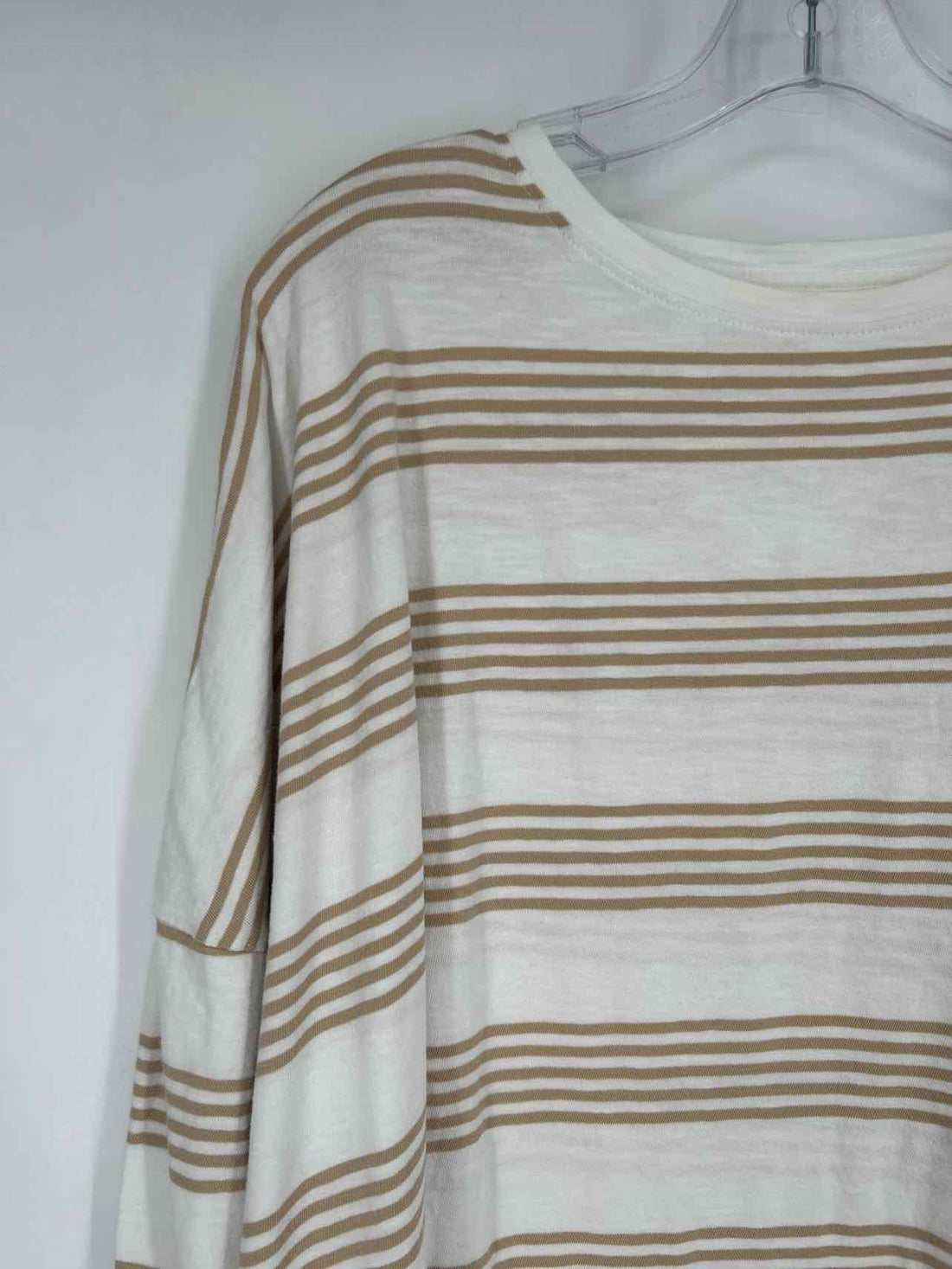 Mersea Size OSFM White Striped Long Sleeve