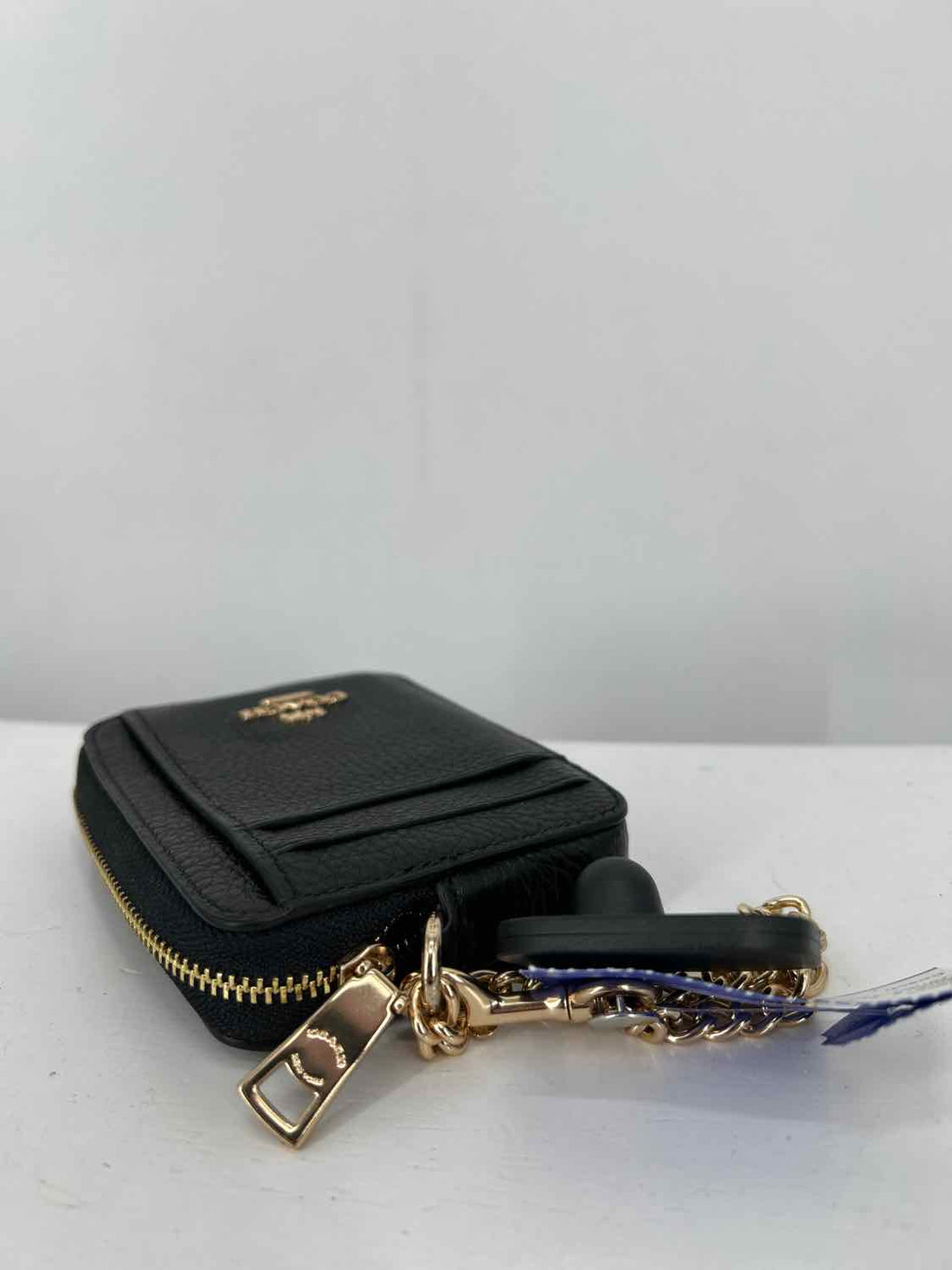 Coach Black Genuine Leather Pre Owned Wallet