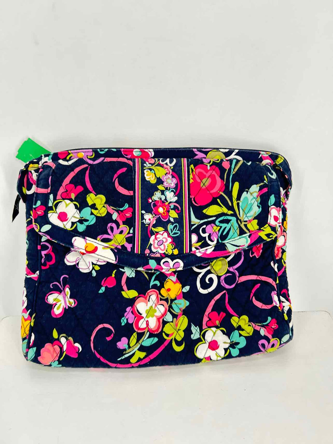 Vera Bradley Navy Floral Quilted Pre Owned Crossbody