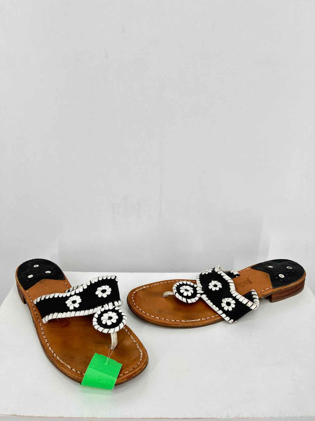 Jack Rogers Women Size 8 Black & White Sandals