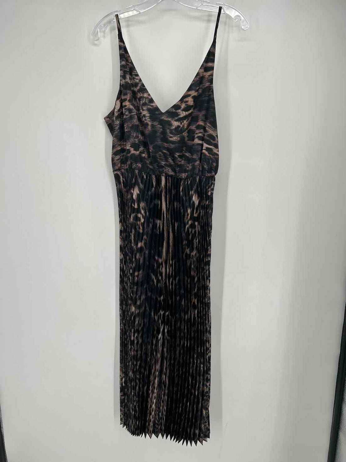 All Saints Size M Leopard Sleeveless Dress