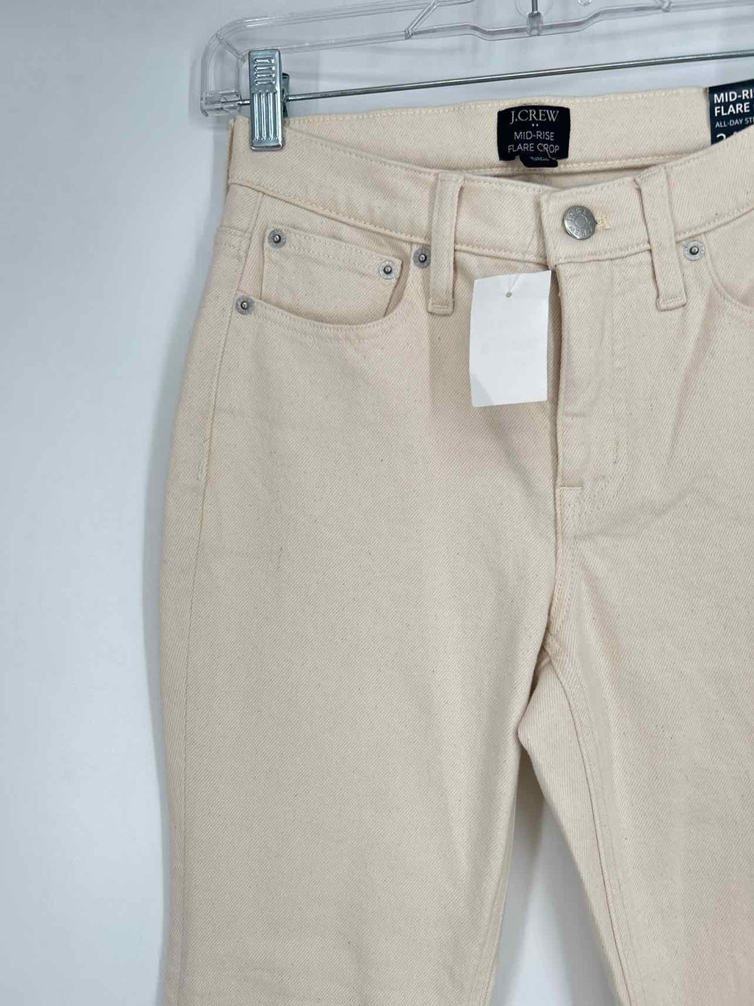 J Crew Size 24P Cream NWT Jeans