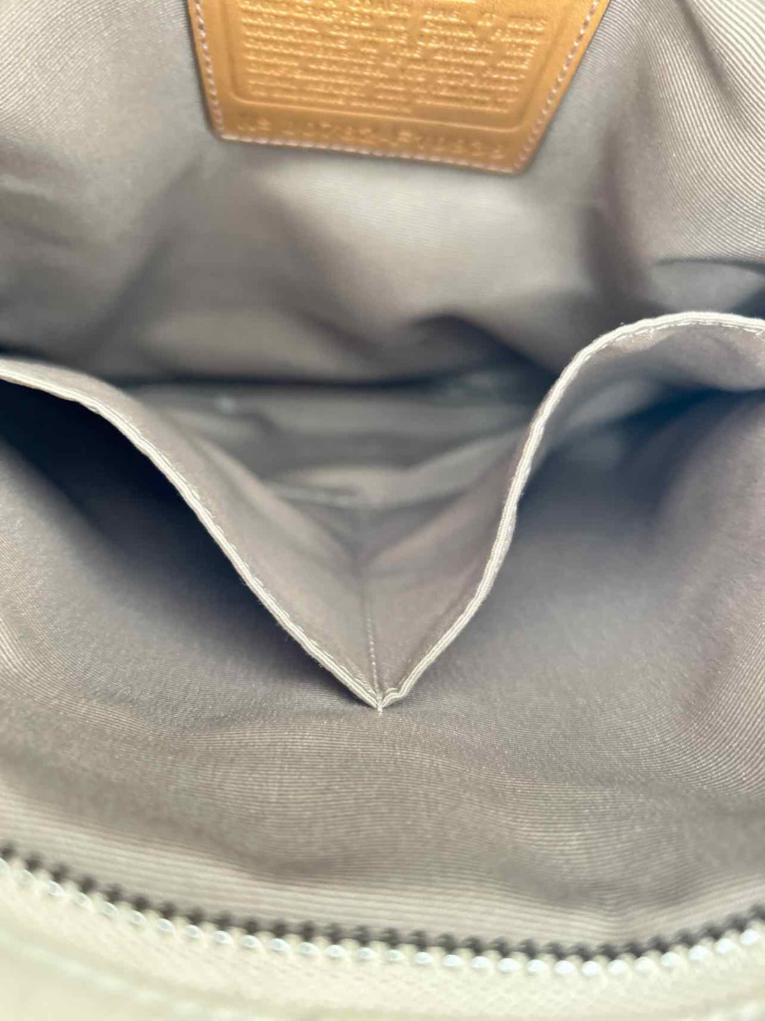 Coach Beige Leather Pre Owned Crossbody