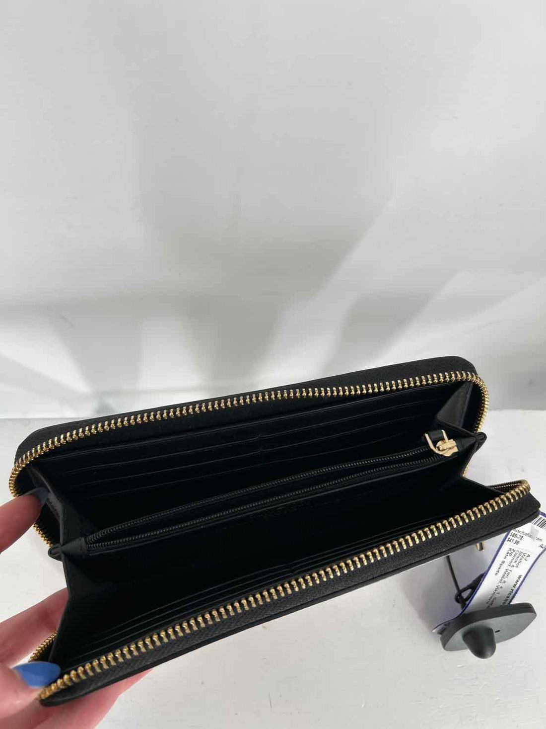 Kate Spade Black & Tan Saffiano Leather Pre Owned Wallet