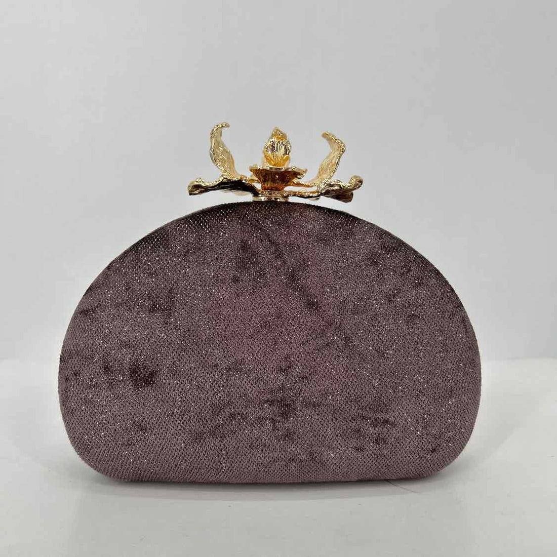 House of Harlow 1960 Gray & Gold Velour Pre Owned Crossbody