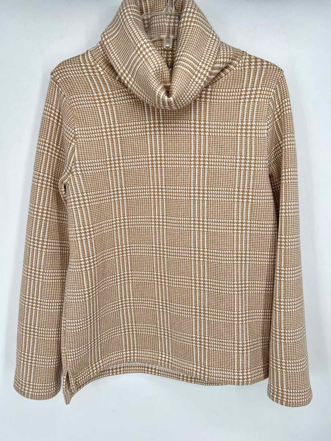 J Crew Size M Tan & White Sweater