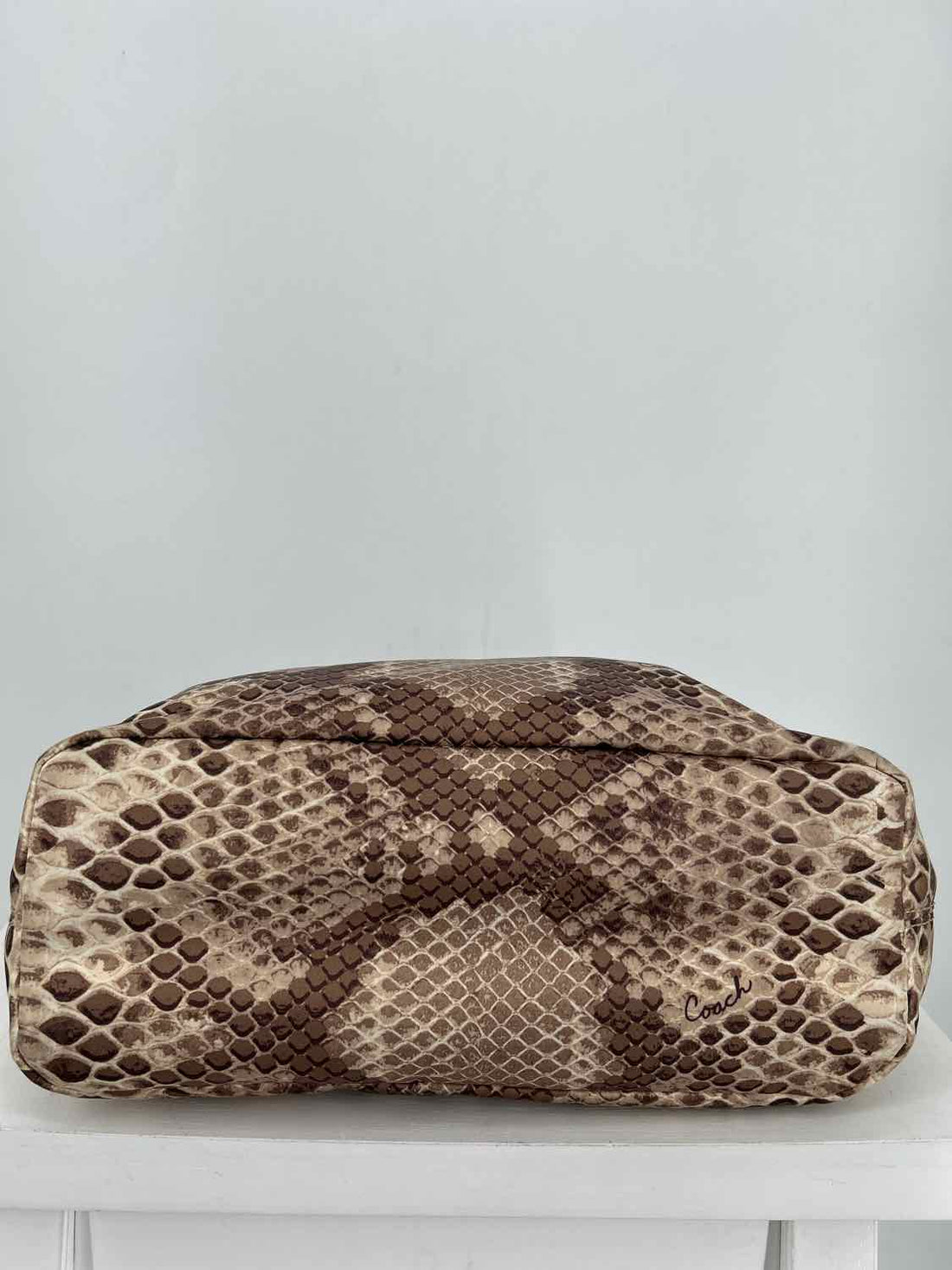 Coach Tan Python Vintage Madison Tote