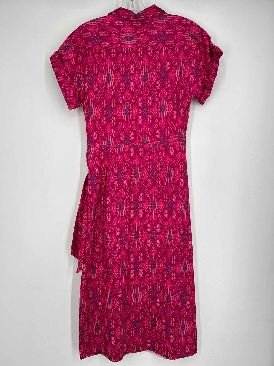 Lauren Ralph Lauren Size 4 Magenta Print Short Sleeve Dress