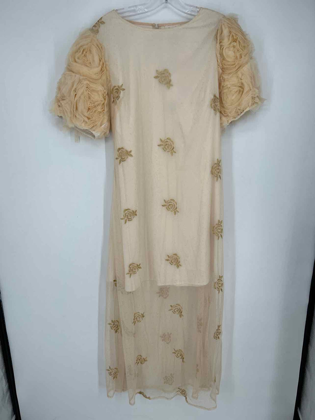 Let Me Be By Anthropologie Size M Cream Mesh NWT Maxi