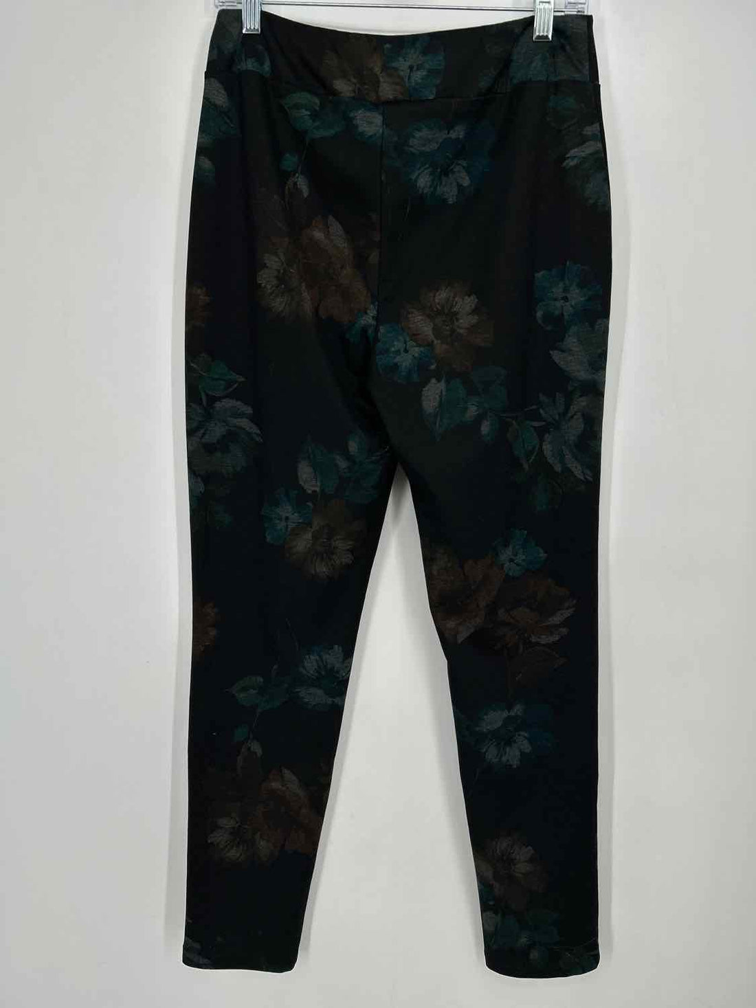 Joseph Ribkoff Size 10 Black Floral Pants