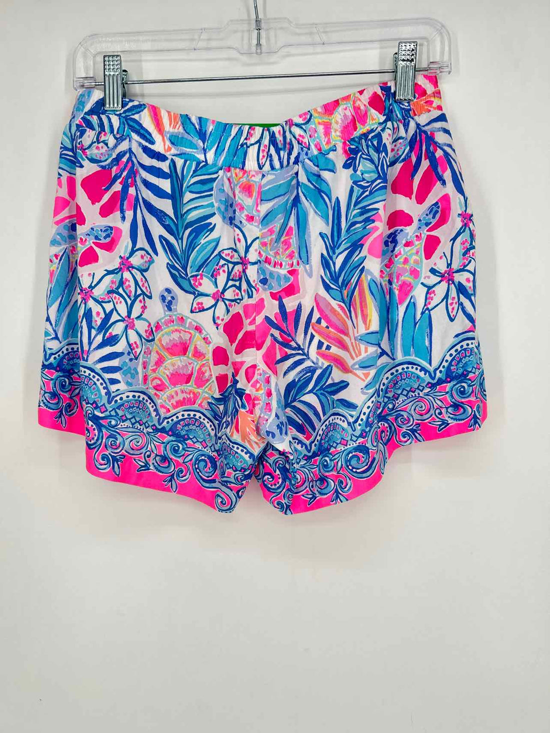 Lilly Pulitzer M White Blue & Pink Print Lilly Pulitzer Shorts