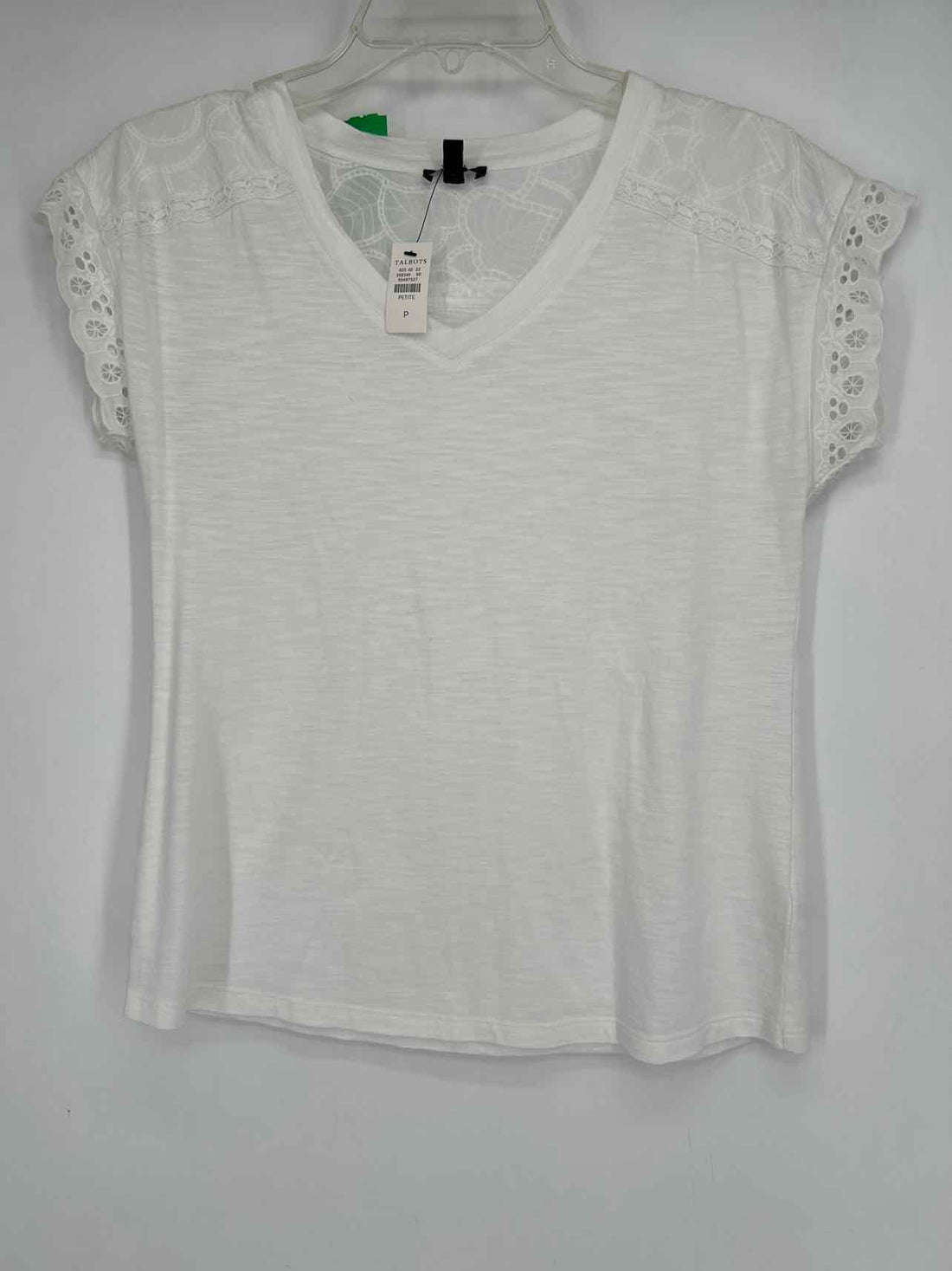 Talbots Size P White NWT Short Sleeve