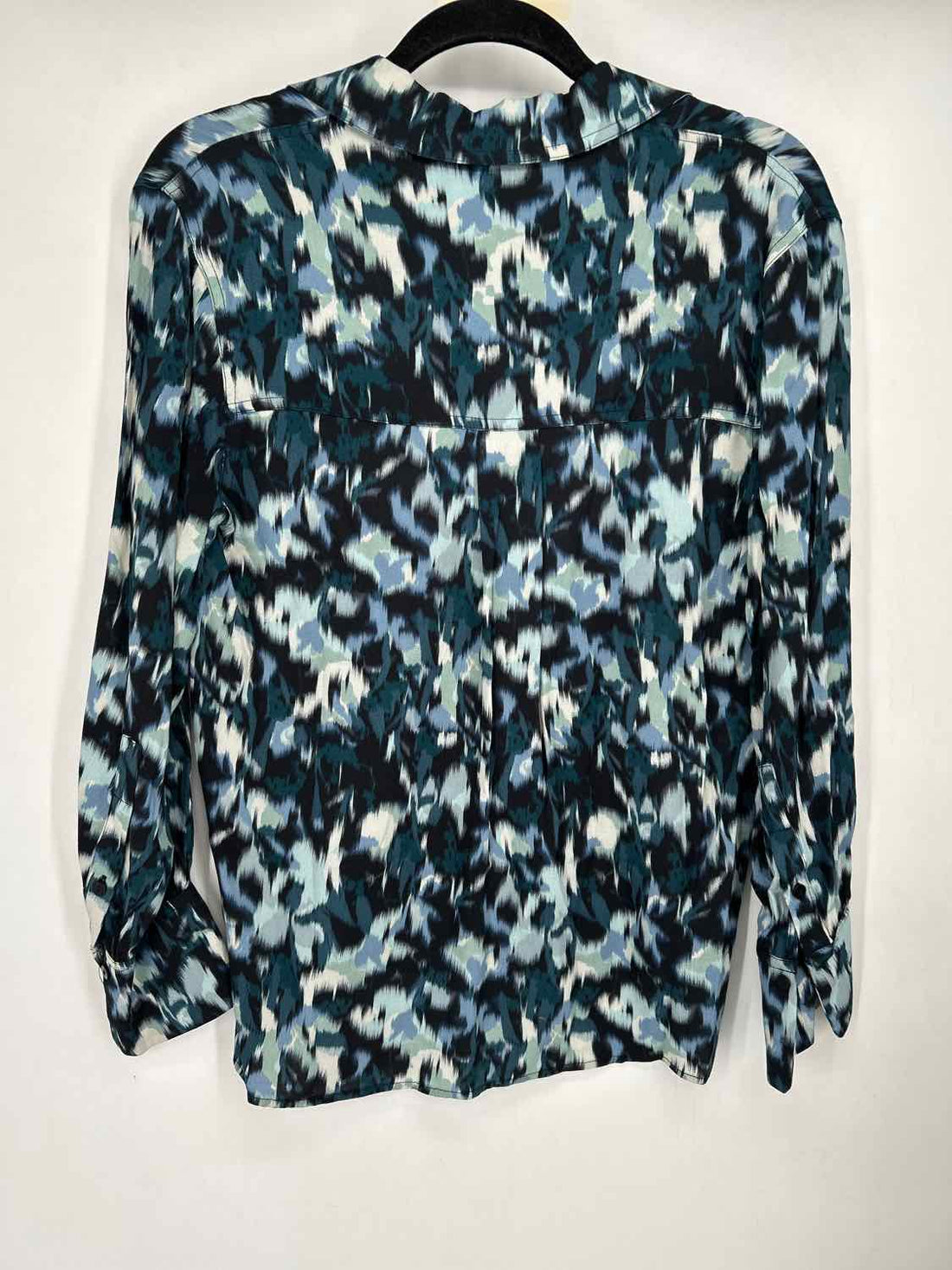 MNG Size 2 Navy & teal print Long Sleeve