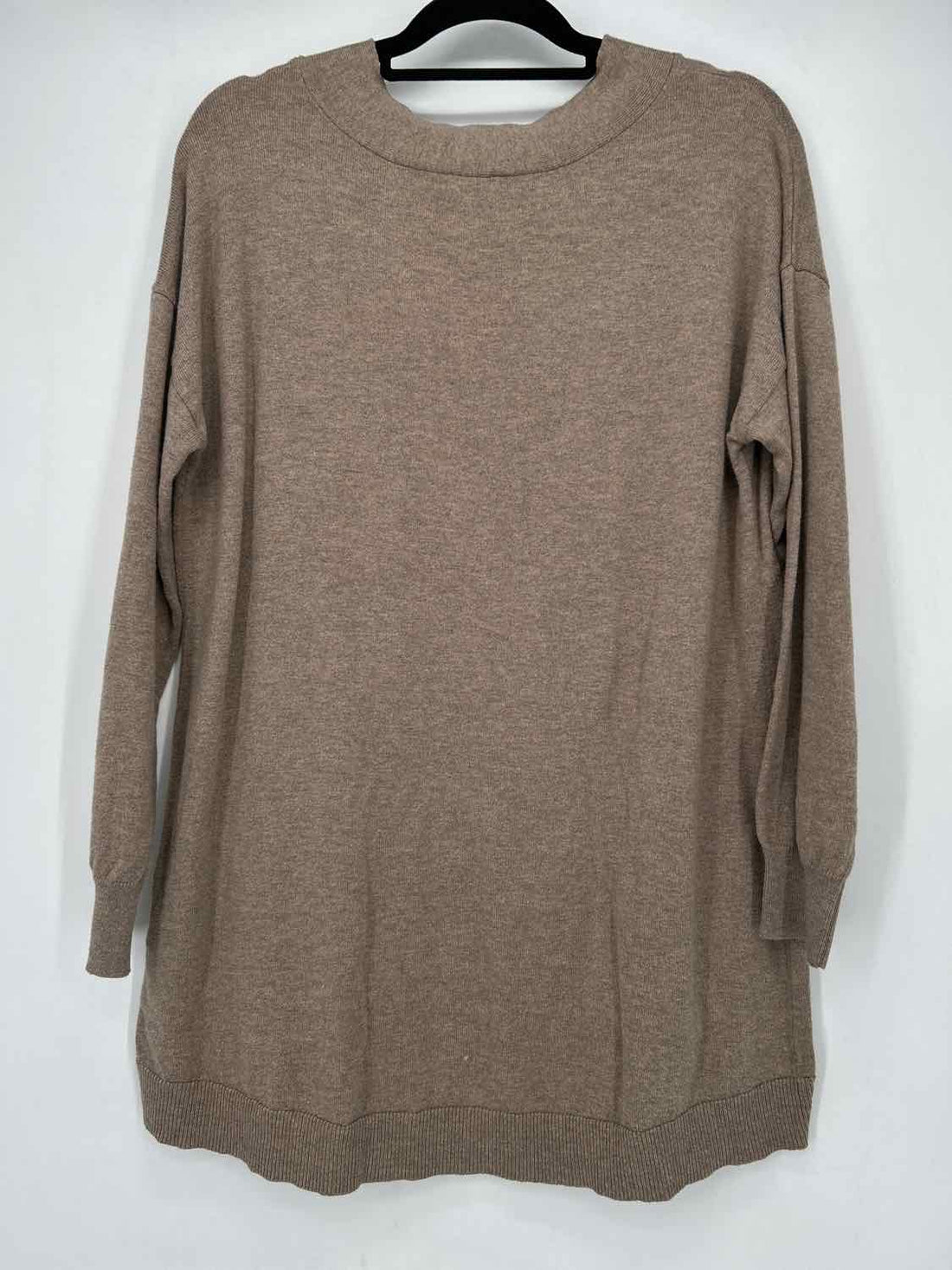 Chicos Size 2 Taupe Tunic Sweater