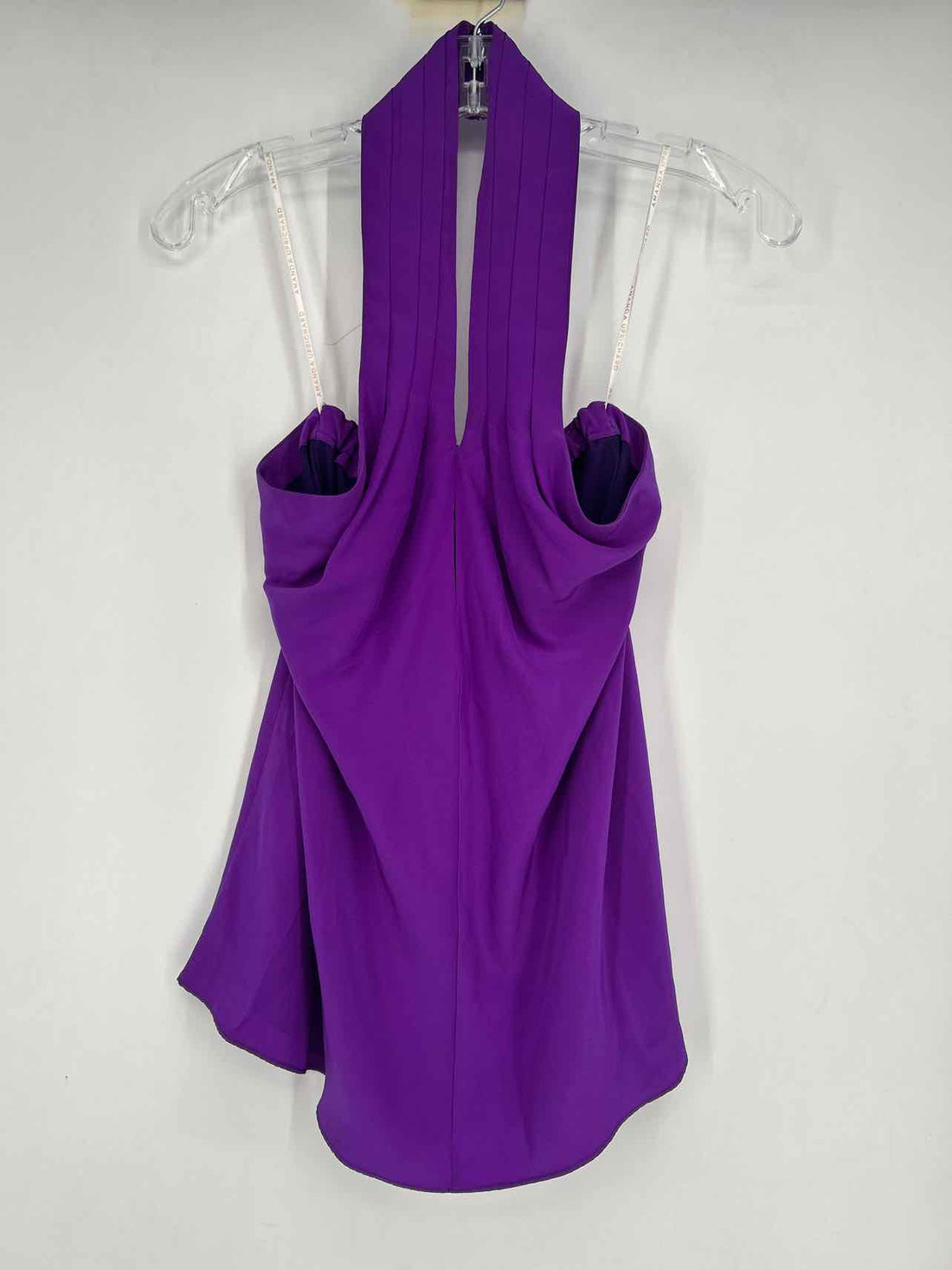 Amanda Uprichard Size S Purple Silk Halter Top
