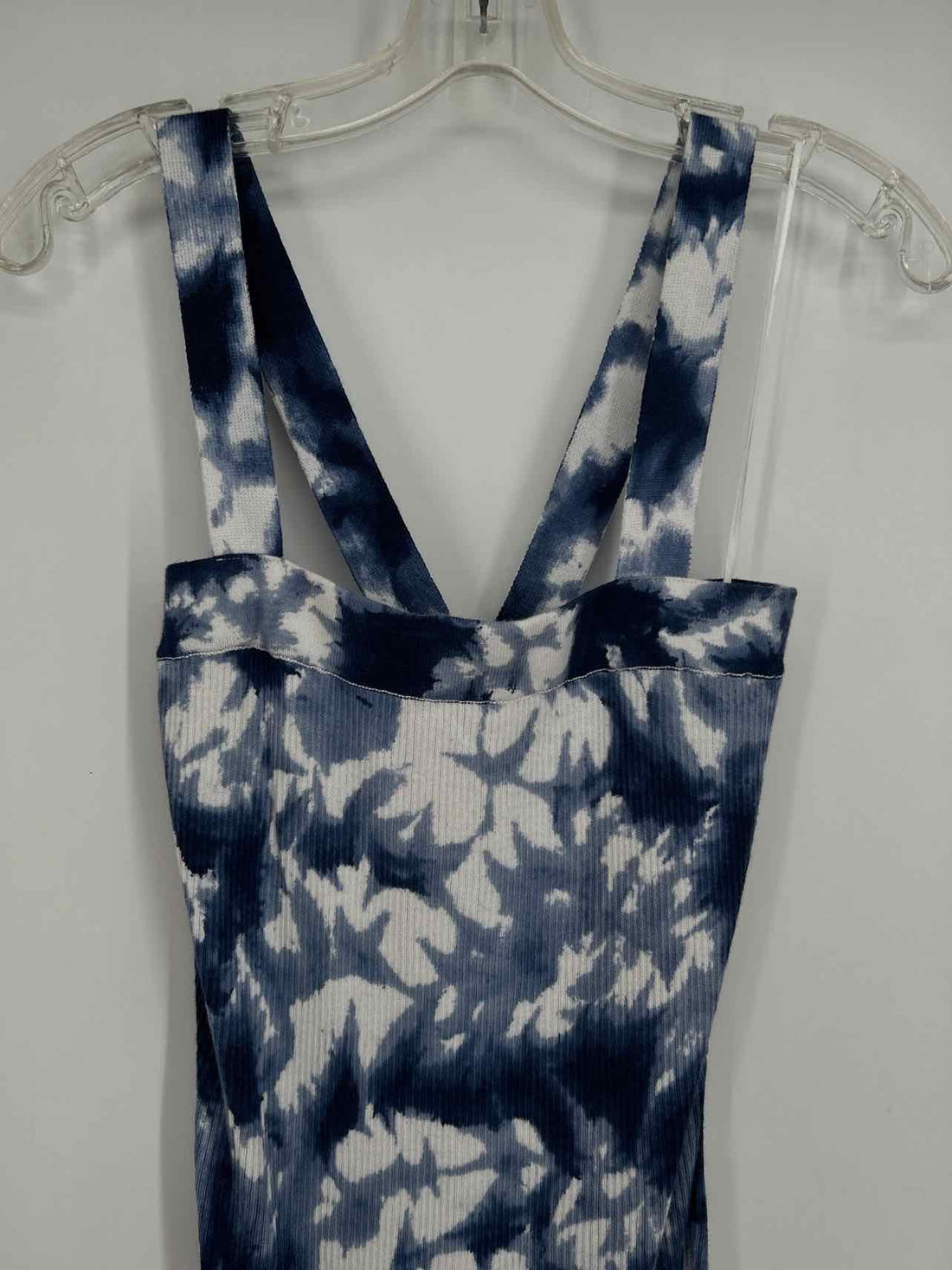 Michael Kors Size M Navy & White Tie Dye Dress