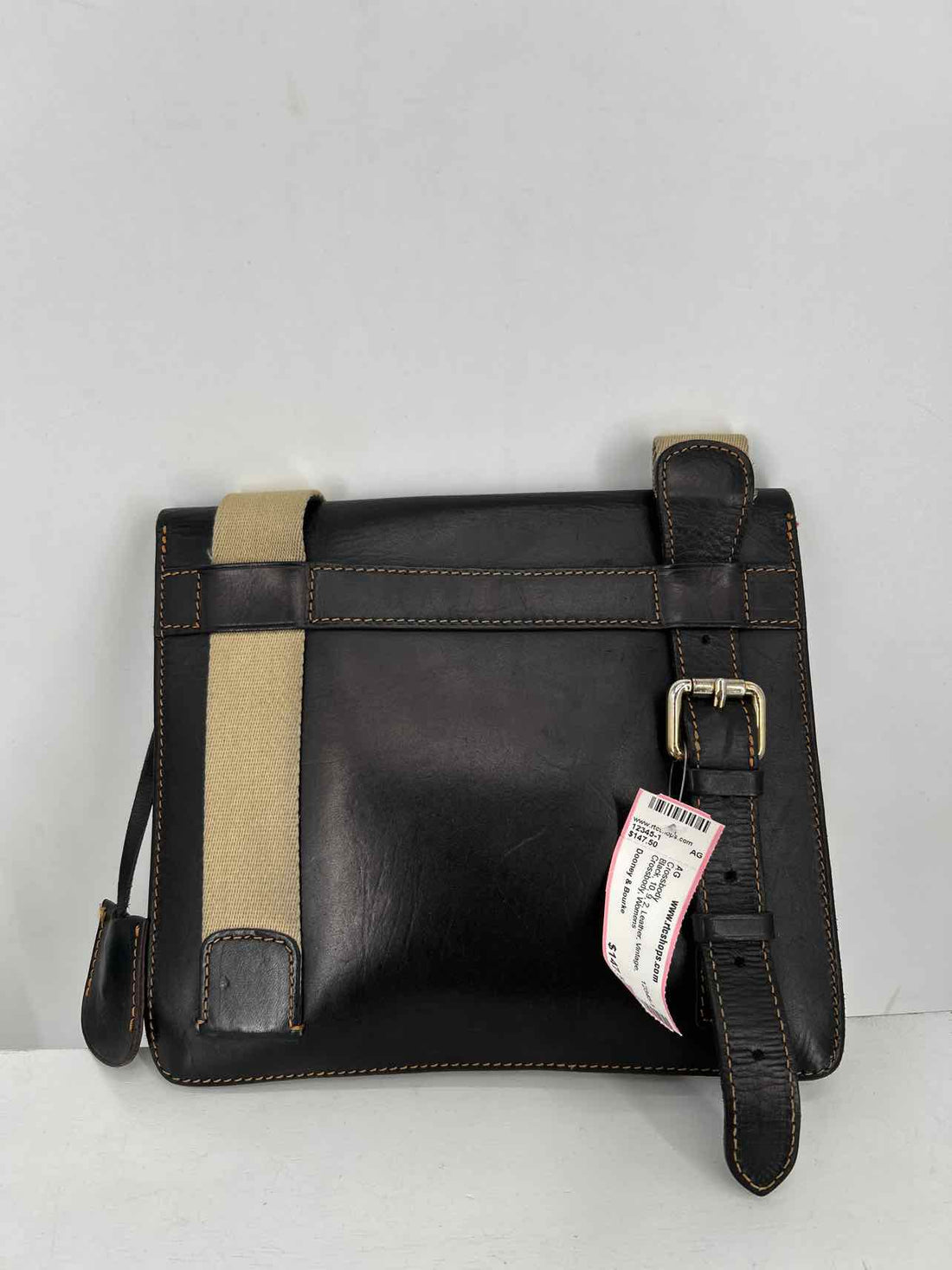 Dooney & Bourke Black Leather Vintage Crossbody