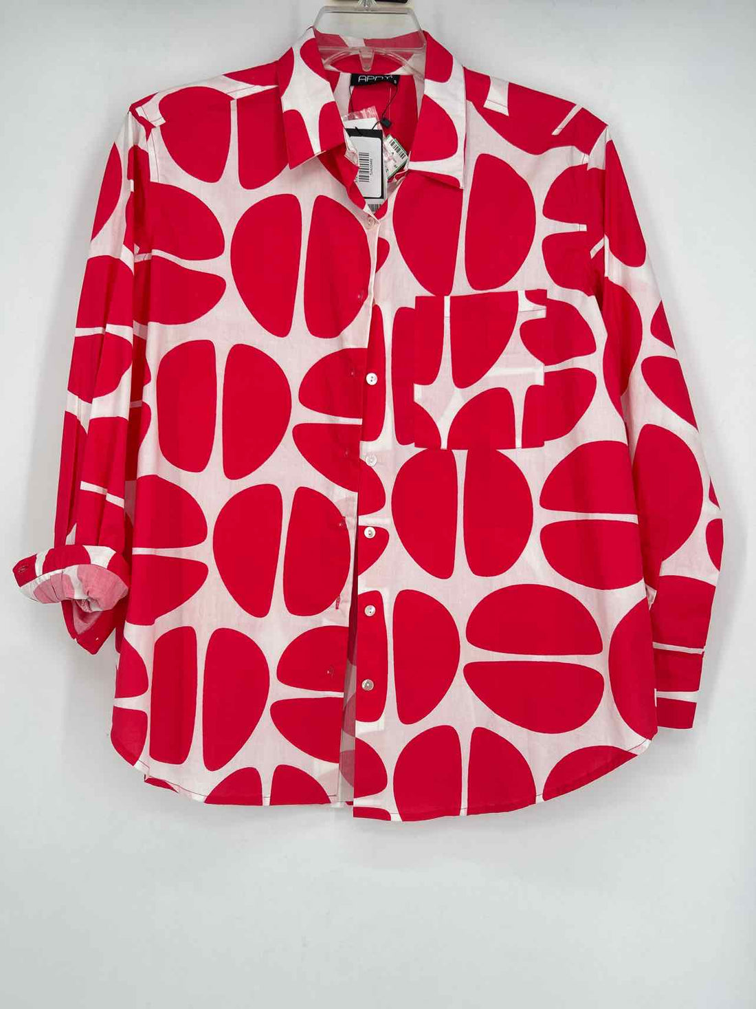 APNY Size S White & Red NWT Long Sleeve