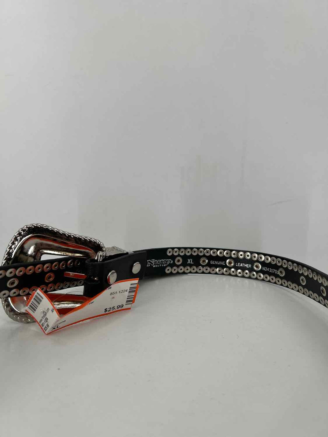 Nocona Size XL Studded Black & Silver Belts
