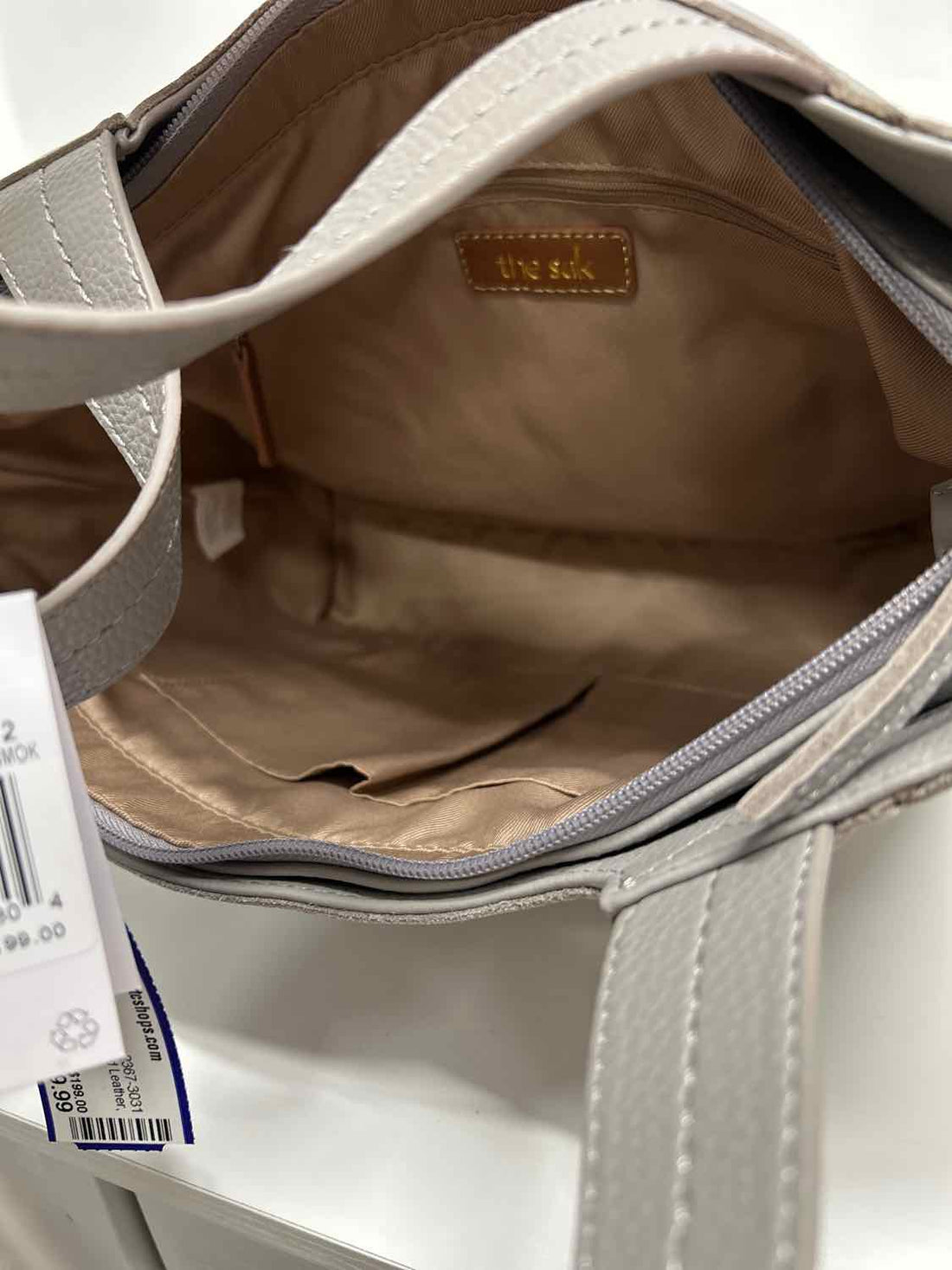 The Sak light smoke Pebbled Leather NWT Tote