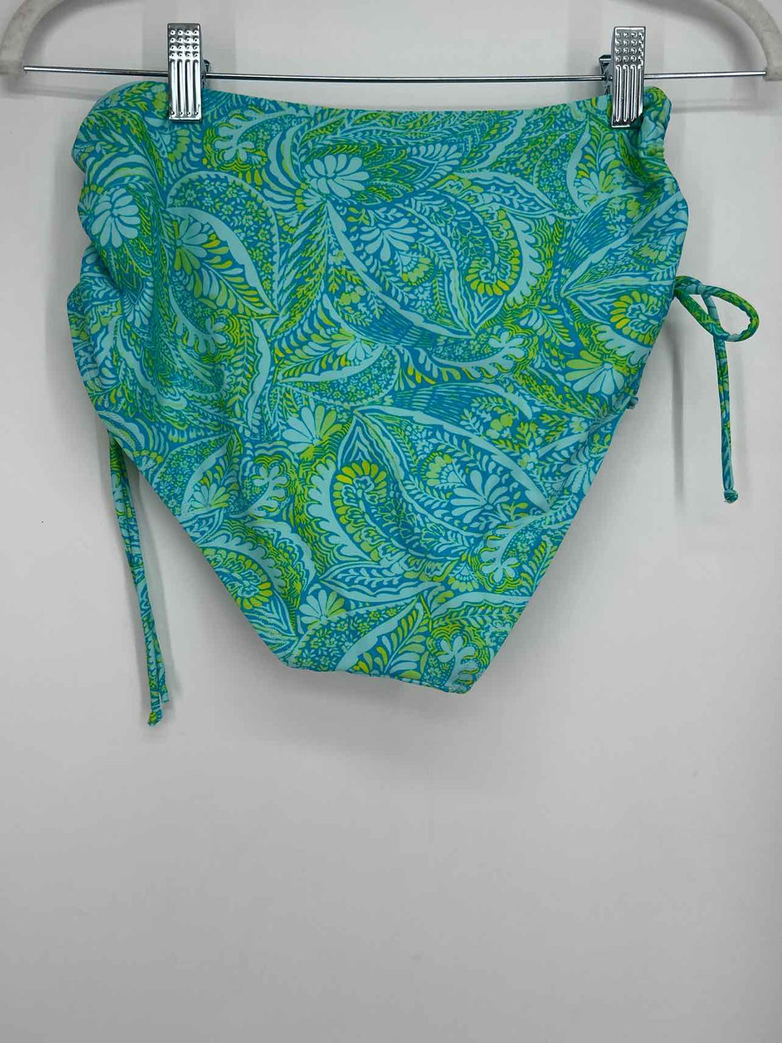 Stella Parker Size S Blue & Green Print Swimsuit 2 Piece