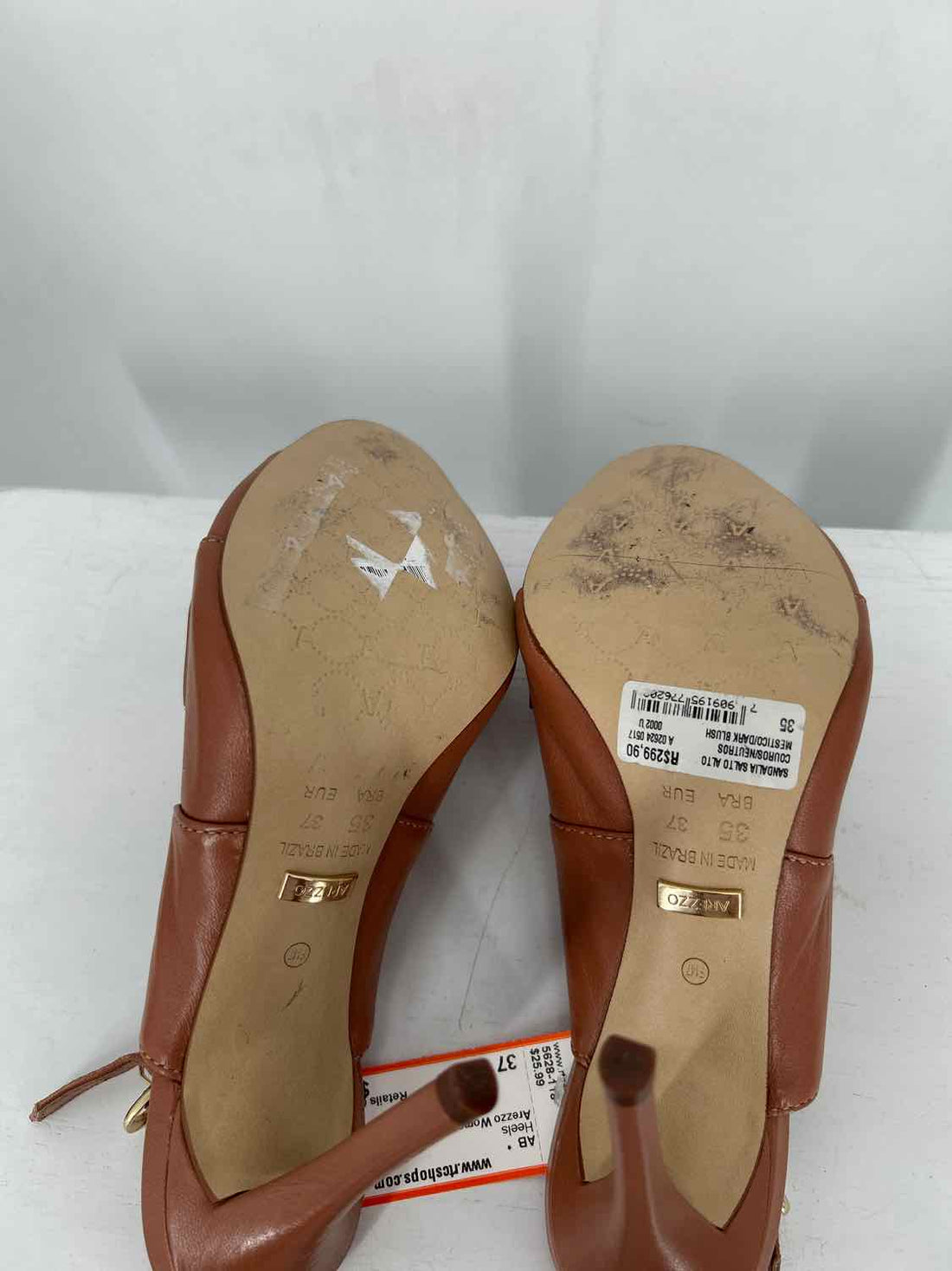 Arezzo Women Size 37 Nude Heels