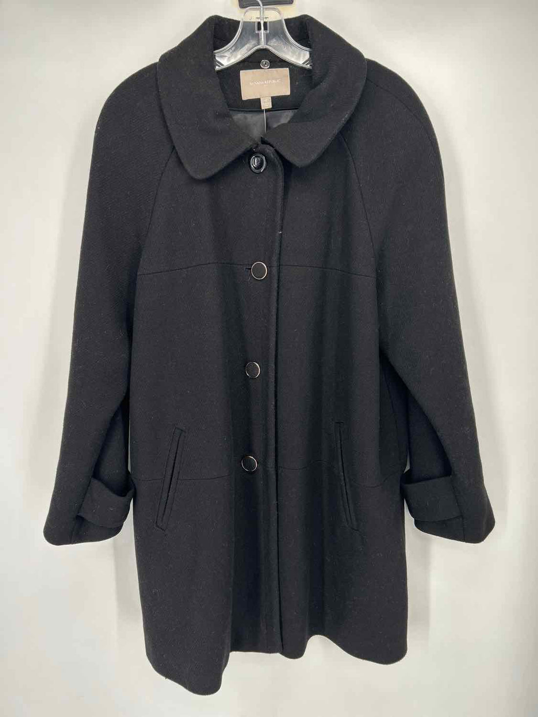 Banana Republic Size XL Black Coat